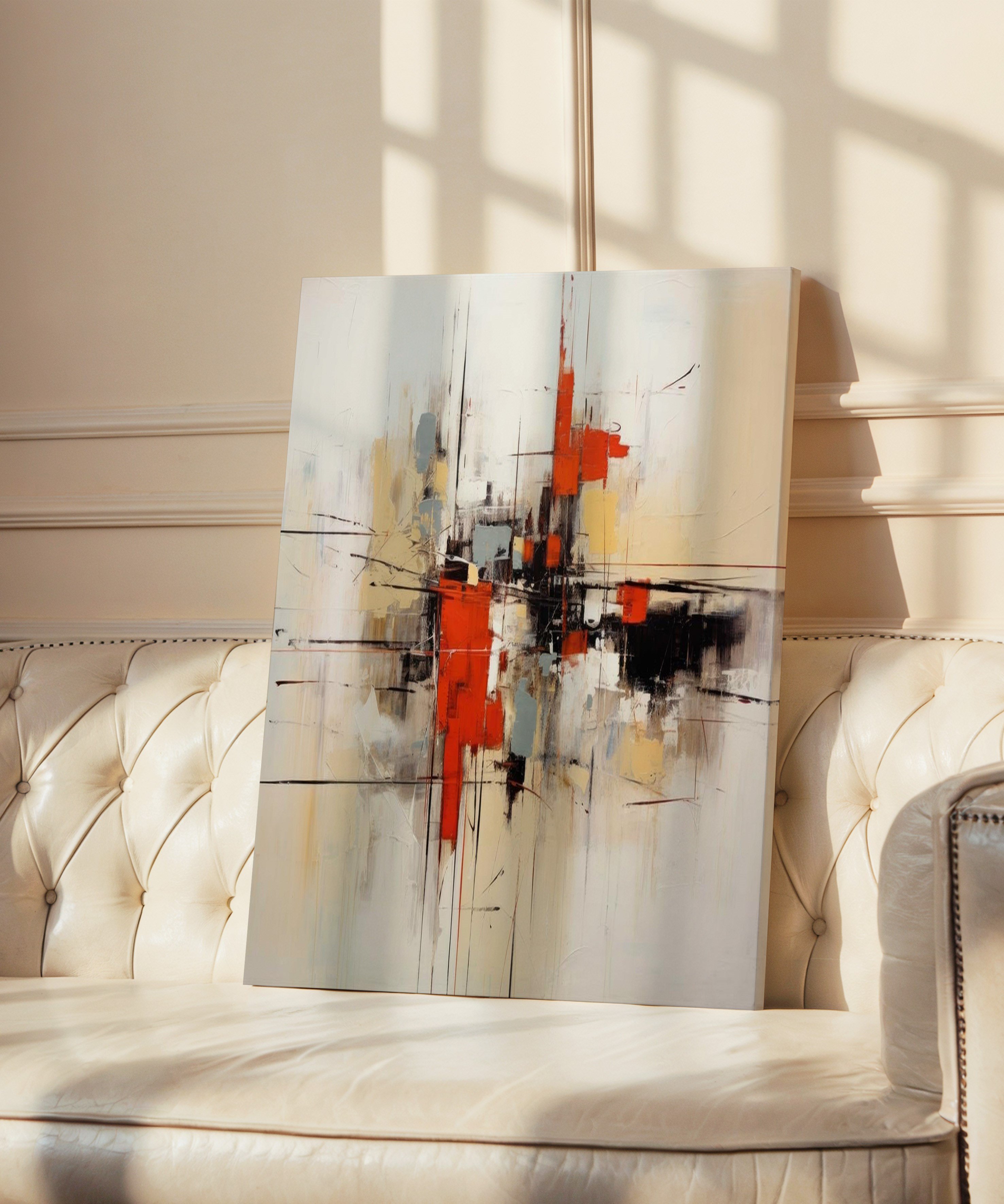 Kesişim Noktası | Yağlı Boya Dokulu Canvas Baskı