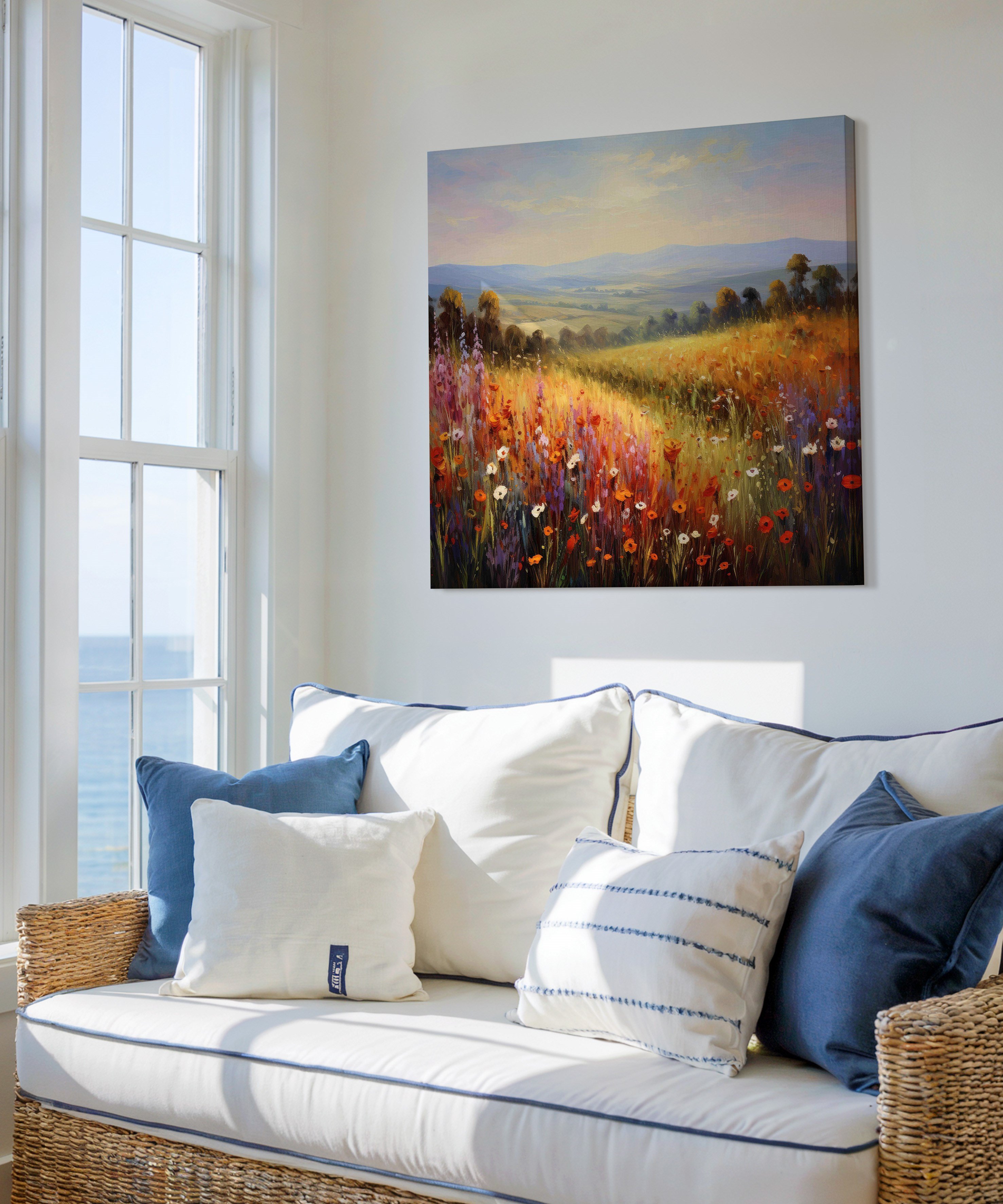 Kırın İlk Nefesi | Yağlı Boya Dokulu Canvas Baskı