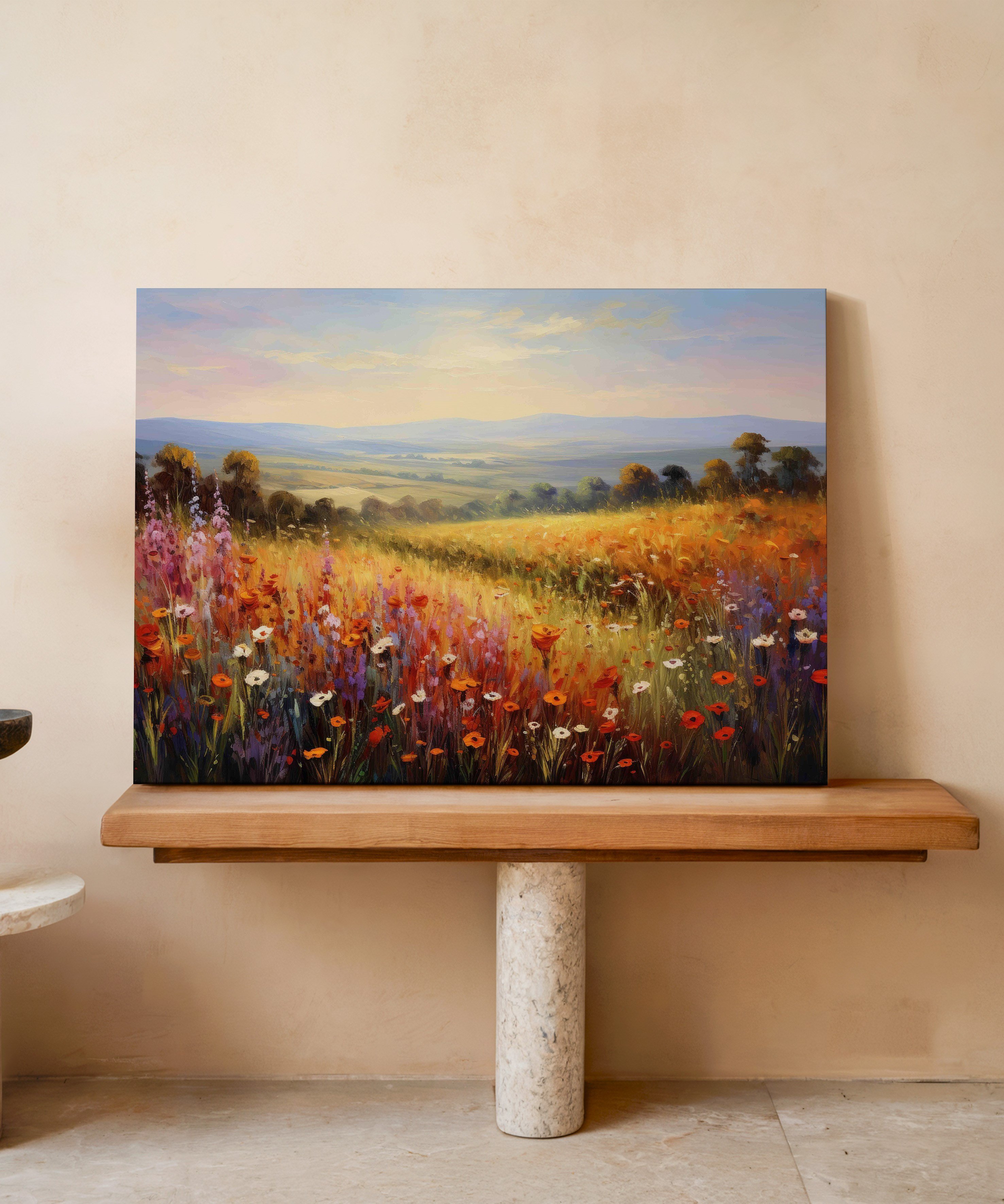 Kırın İlk Nefesi | Yağlı Boya Dokulu Canvas Baskı