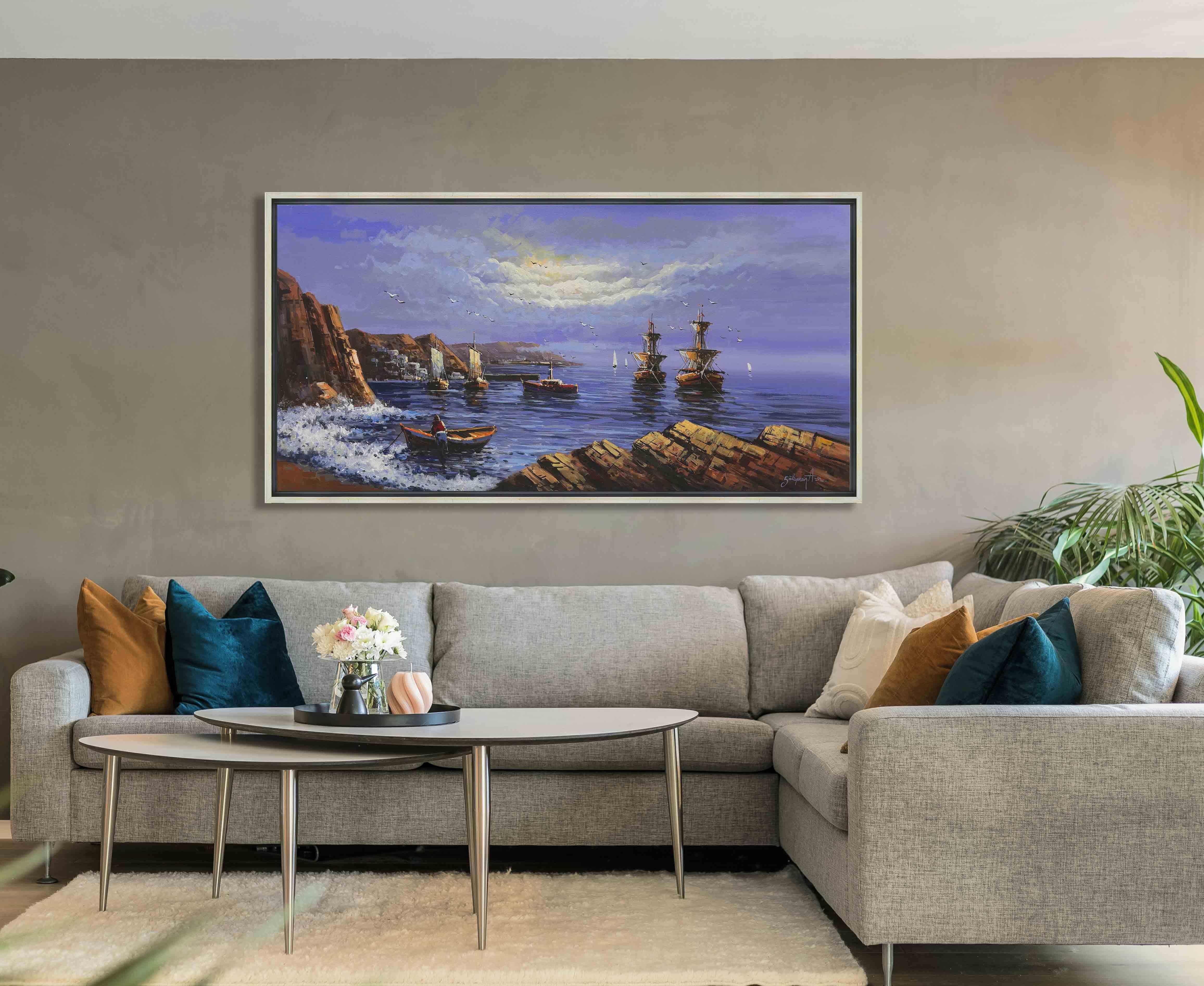 Kıyıdakiler | Yağlı Boya Tablo