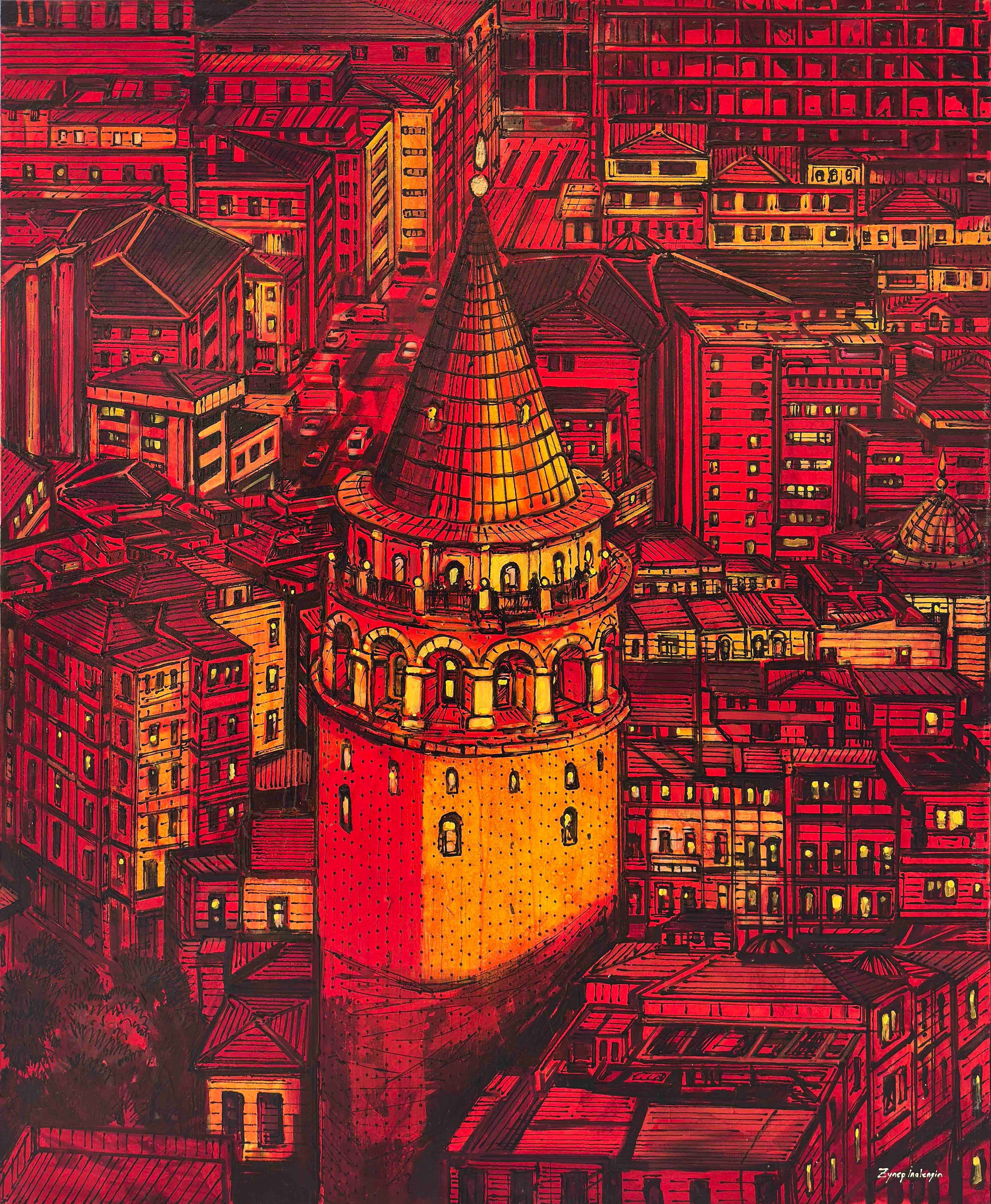 Kızıl Doku | Yağlı Boya Tablo