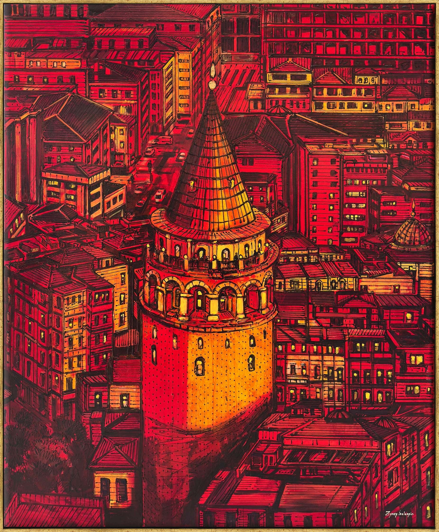 Kızıl Doku | Yağlı Boya Tablo