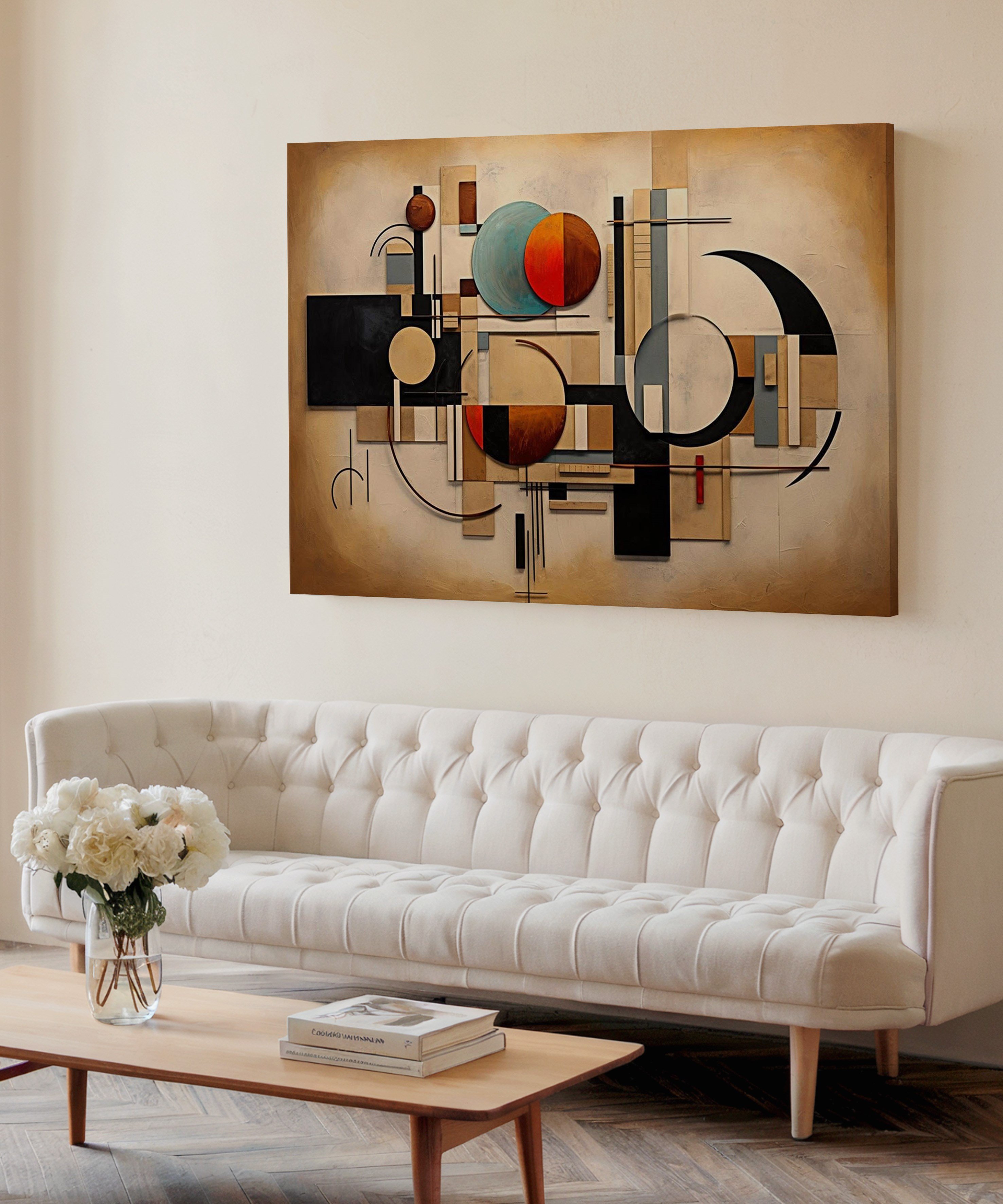 Kızıl Modül | Yağlı Boya Dokulu Canvas Baskı