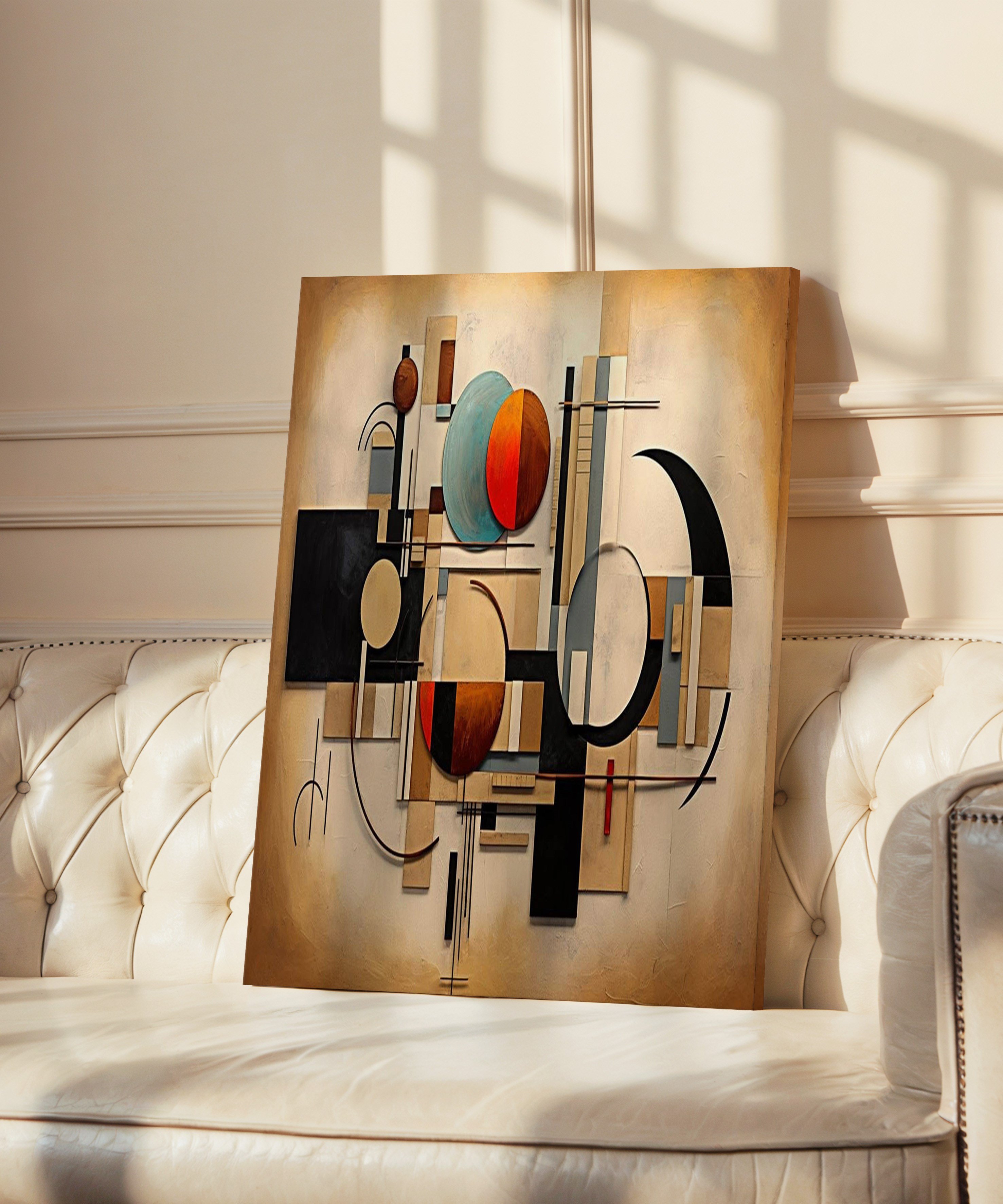 Kızıl Modül | Yağlı Boya Dokulu Canvas Baskı