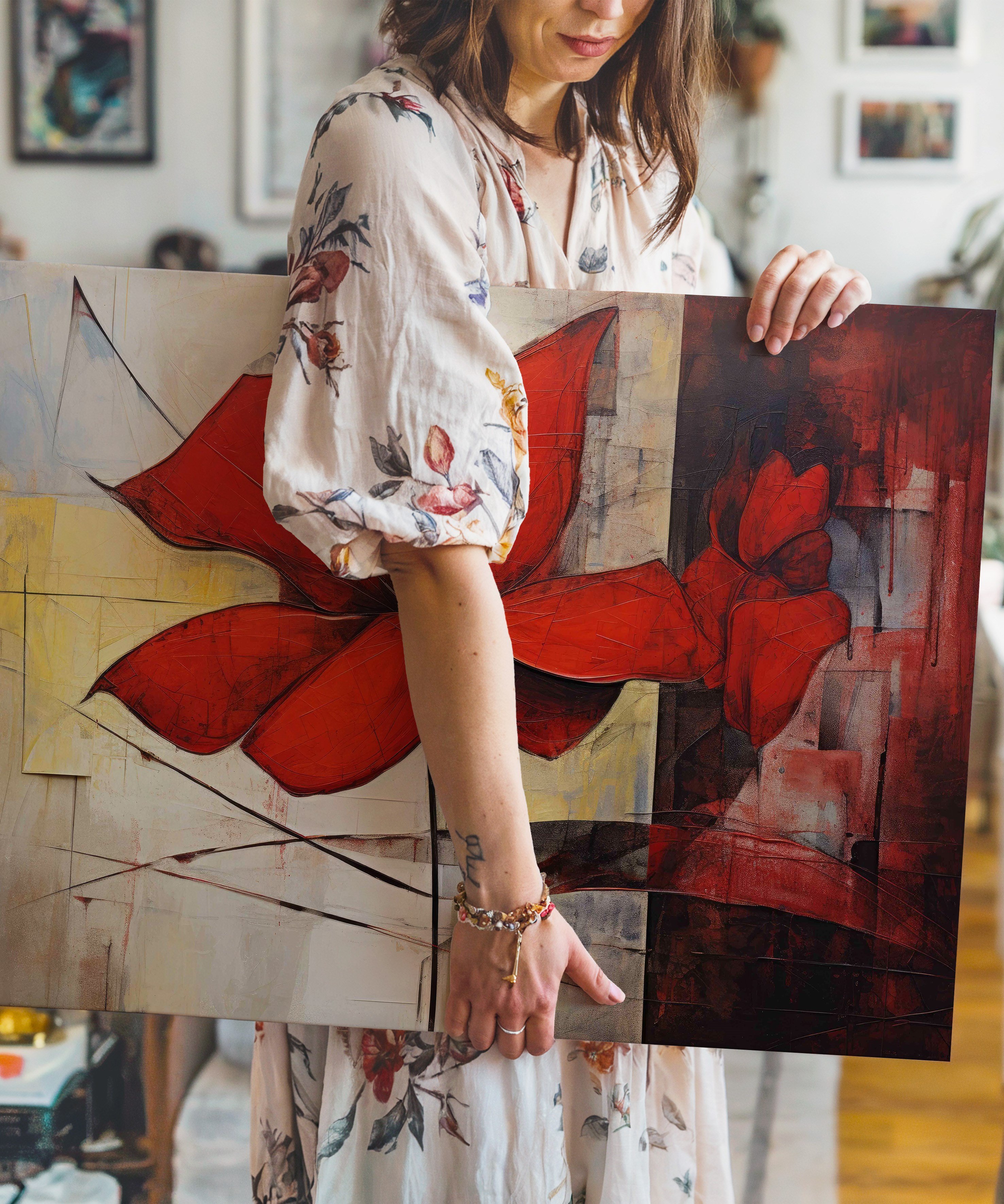 Korun Sessizliği | Yağlı Boya Dokulu Canvas Baskı