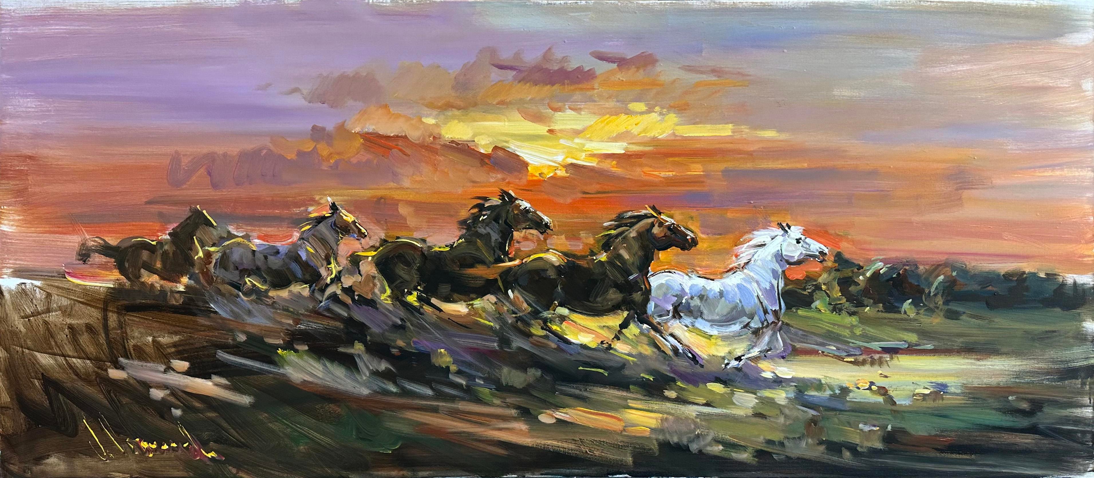 Koşan Atlar | Yağlı Boya Tablo