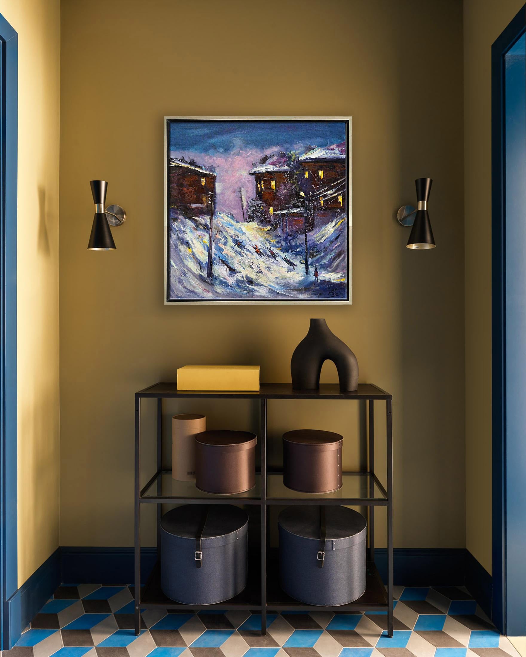 Köyde Kış Eğlencesi | Yağlı Boya Tablo