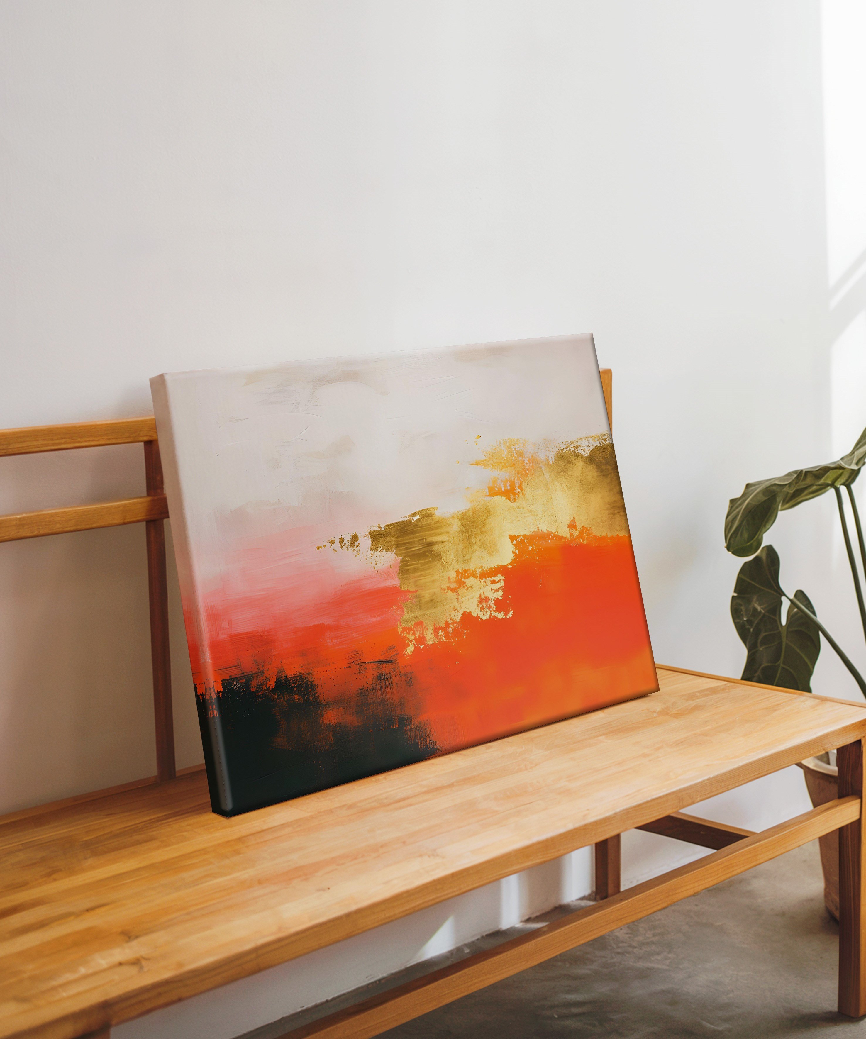 Köz Ufku | Yağlı Boya Dokulu Canvas Baskı