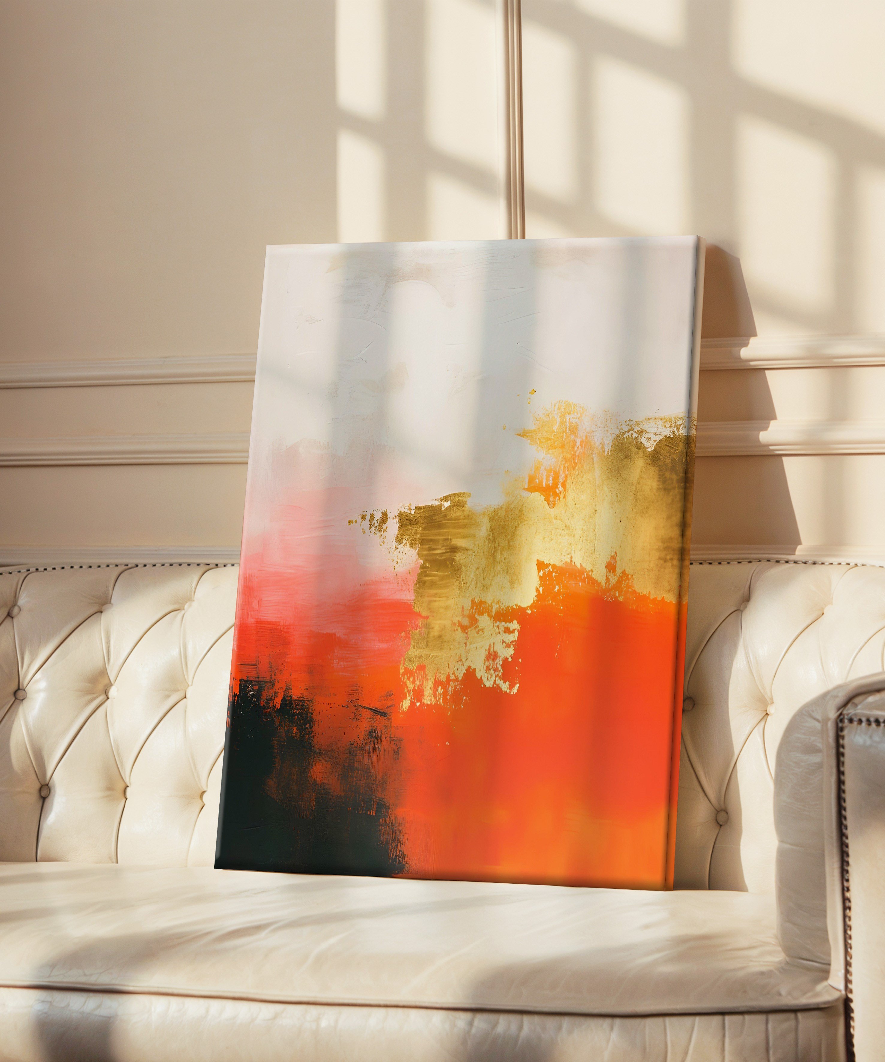 Köz Ufku | Yağlı Boya Dokulu Canvas Baskı
