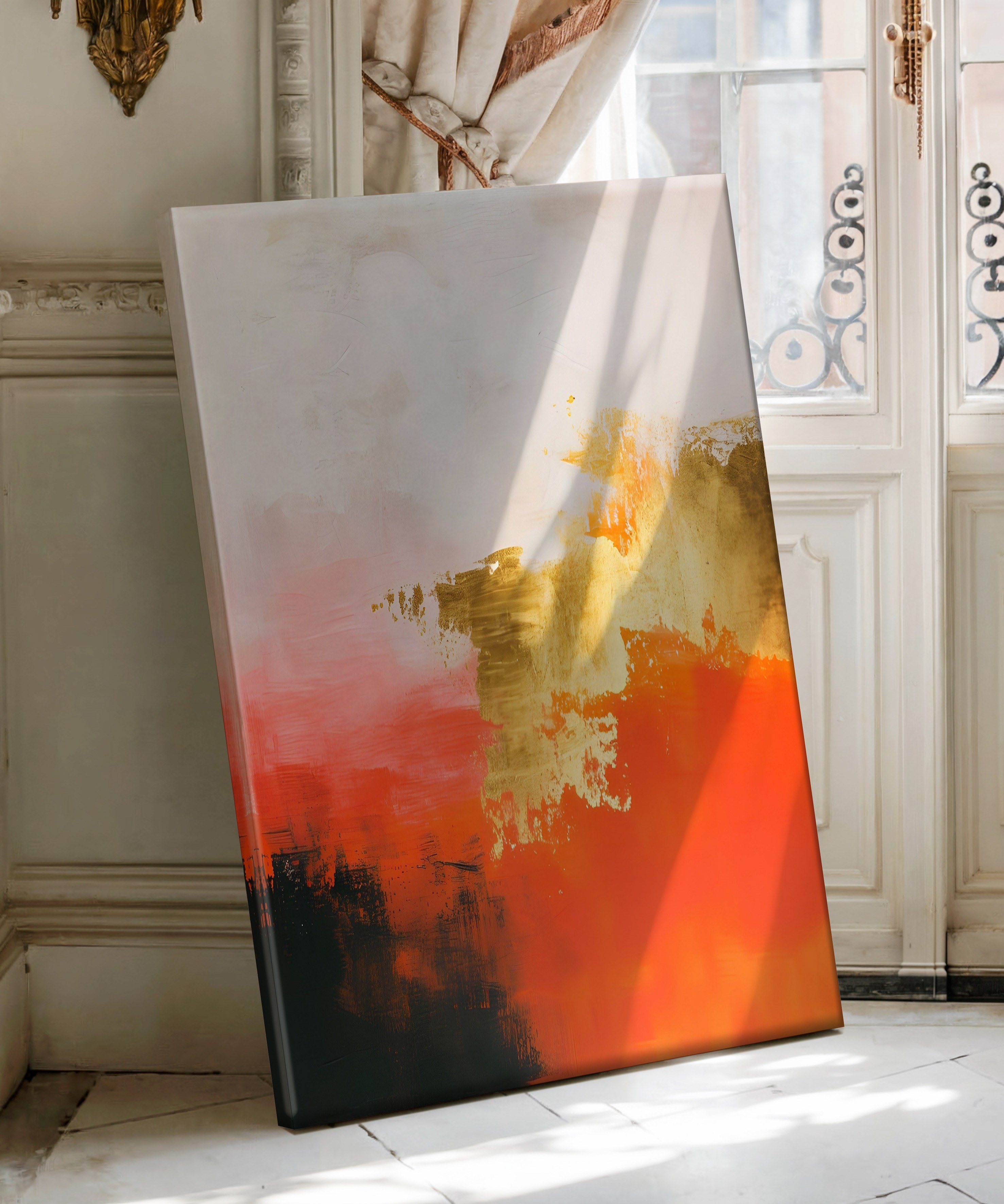 Köz Ufku | Yağlı Boya Dokulu Canvas Baskı
