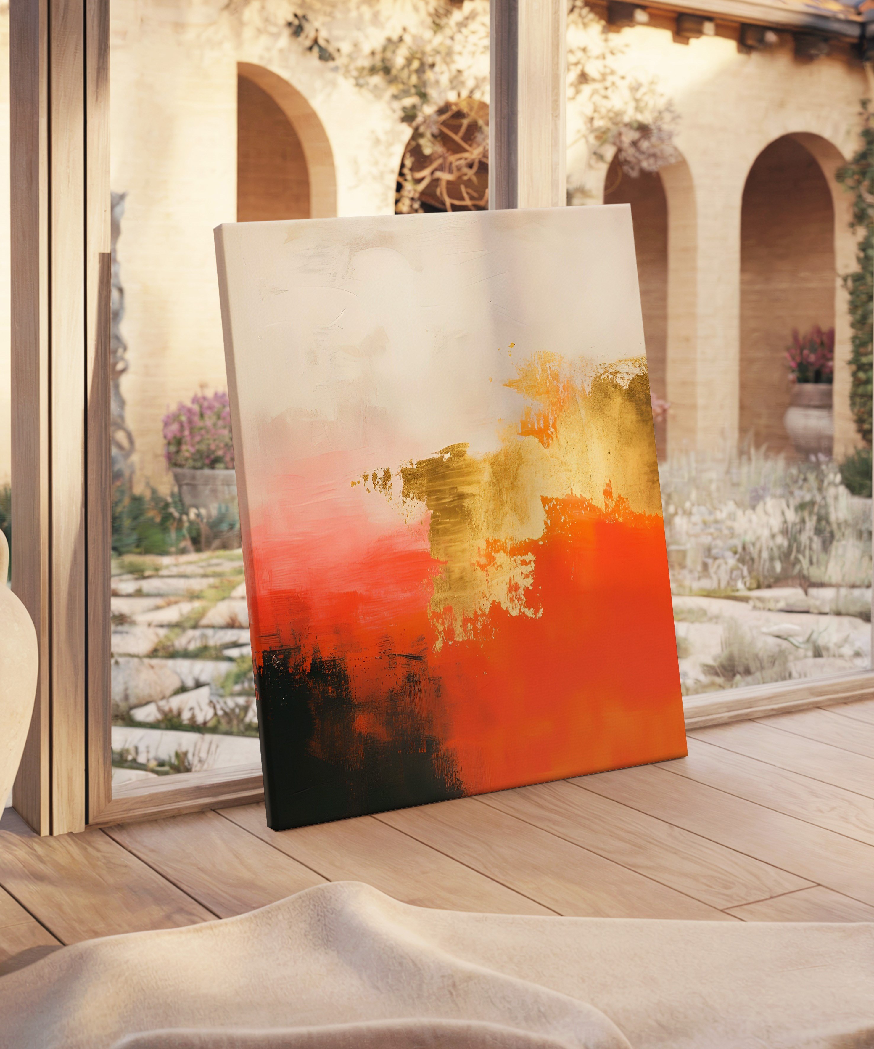 Köz Ufku | Yağlı Boya Dokulu Canvas Baskı