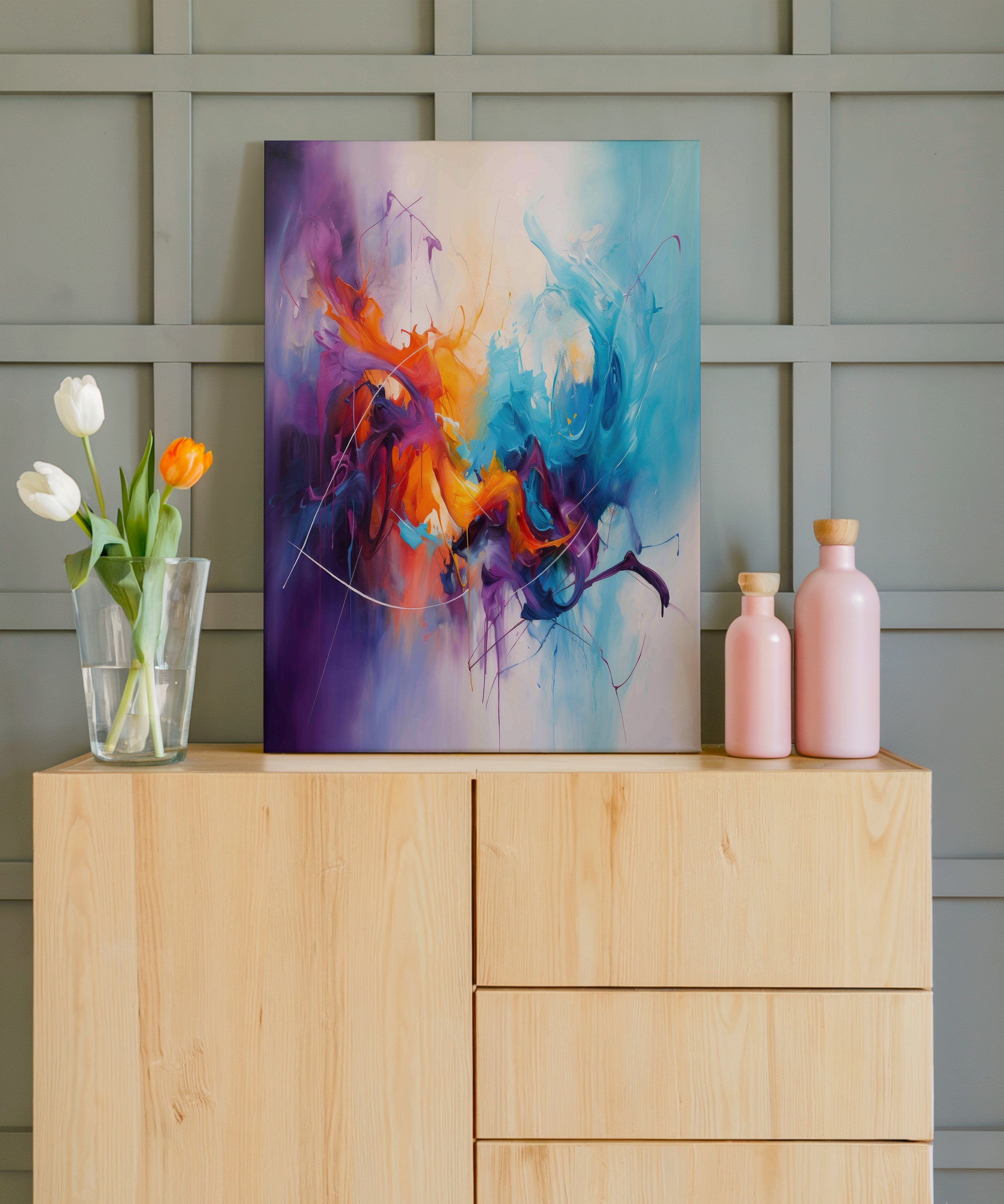 Kromatik Düş | Yağlı Boya Dokulu Canvas Baskı