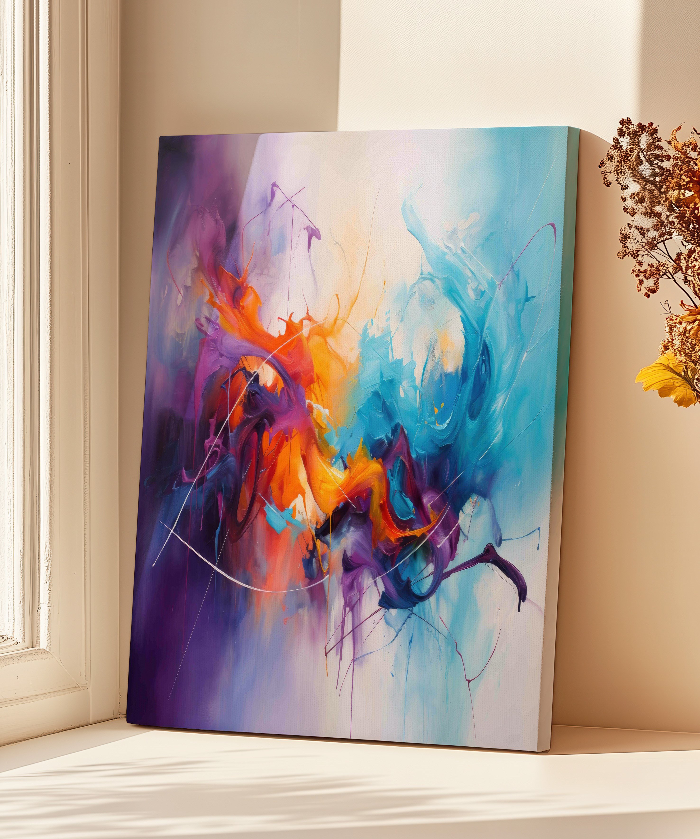 Kromatik Düş | Yağlı Boya Dokulu Canvas Baskı