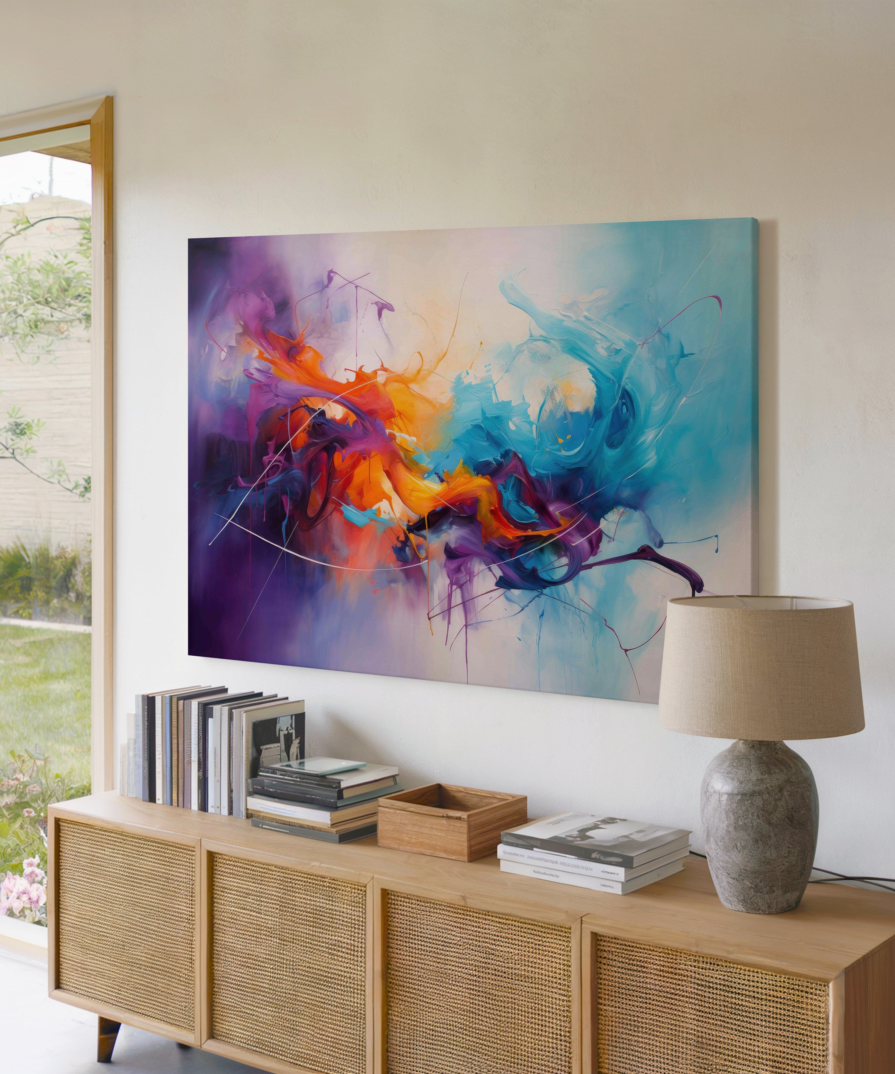 Kromatik Düş | Yağlı Boya Dokulu Canvas Baskı