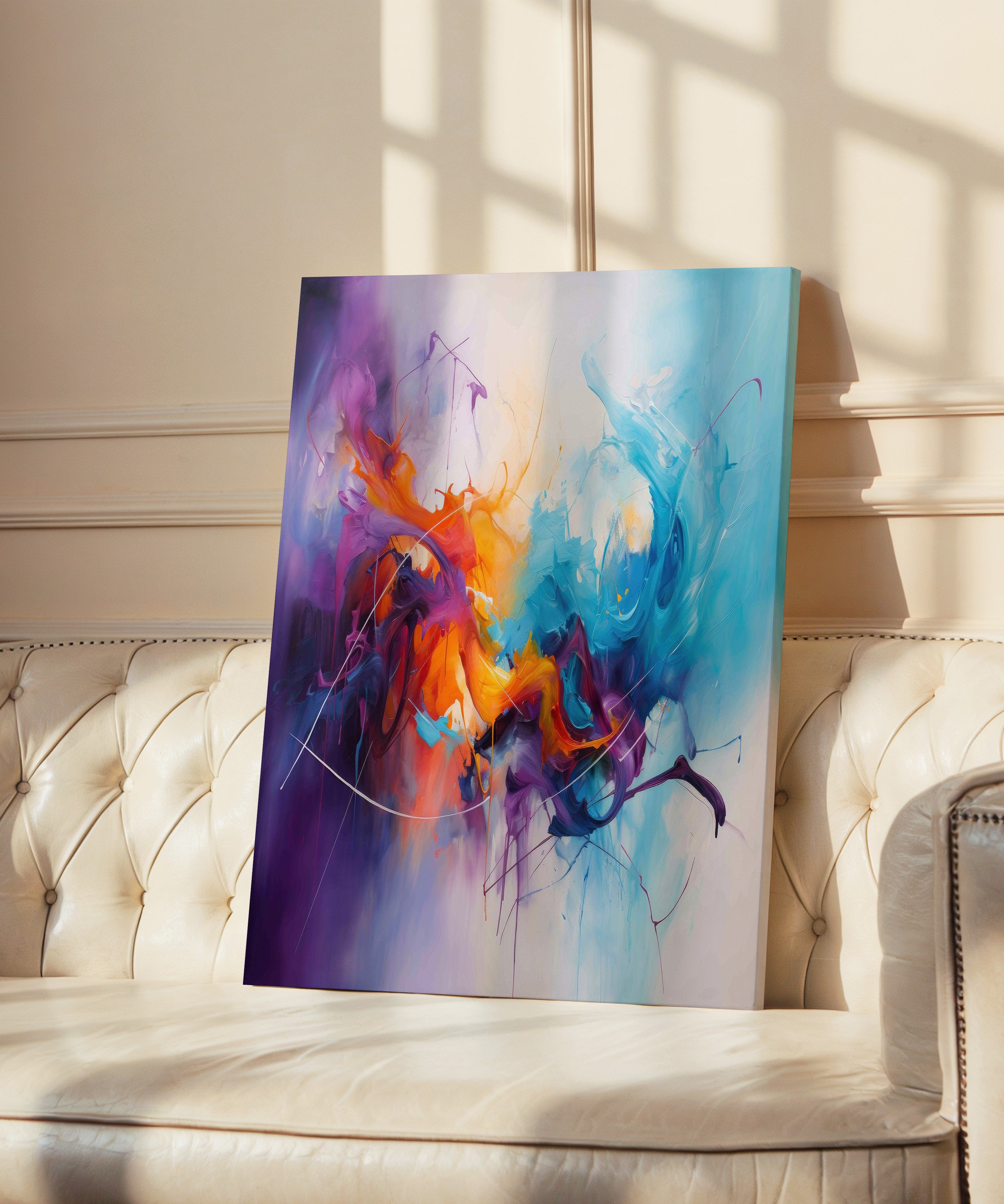 Kromatik Düş | Yağlı Boya Dokulu Canvas Baskı