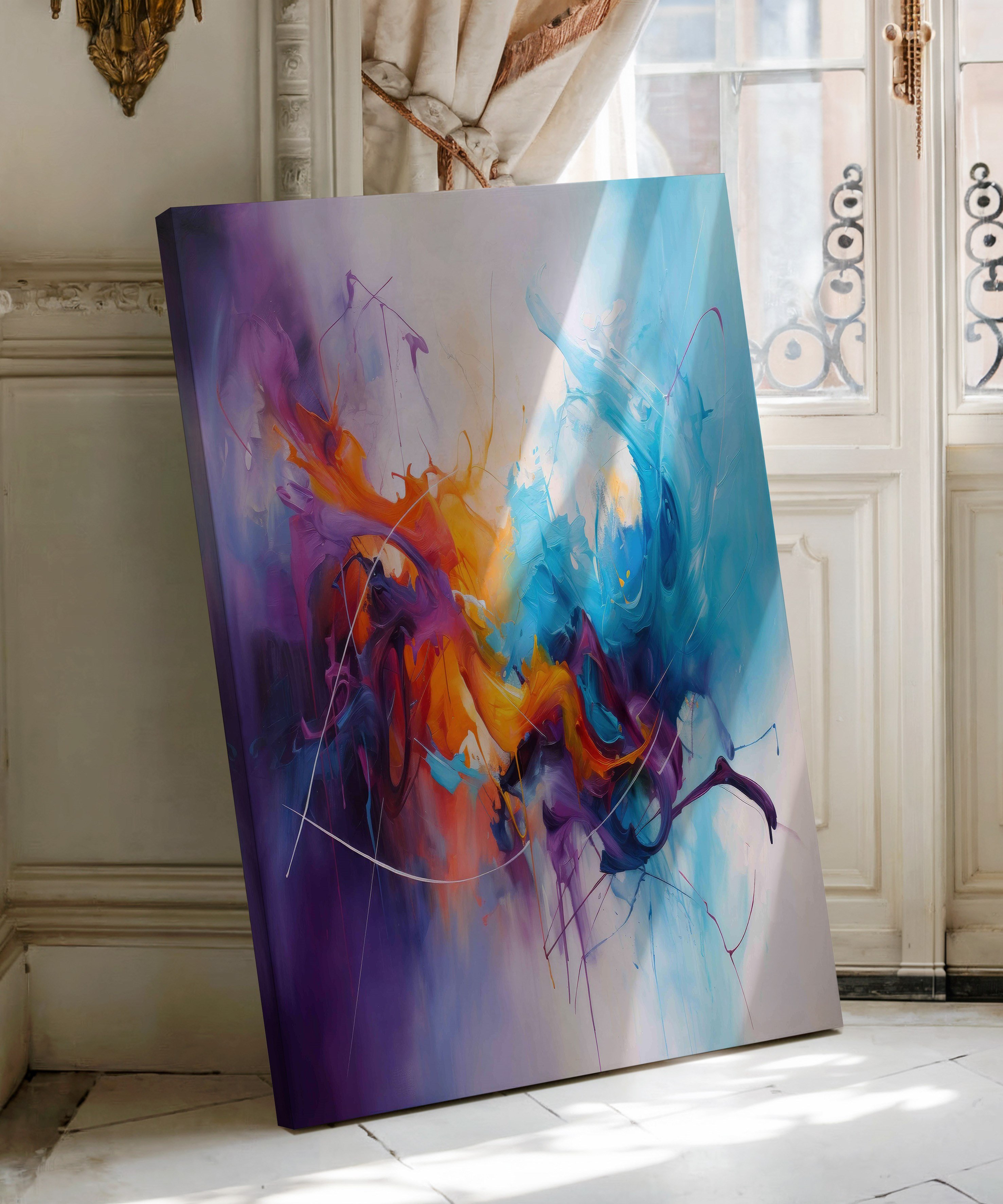 Kromatik Düş | Yağlı Boya Dokulu Canvas Baskı