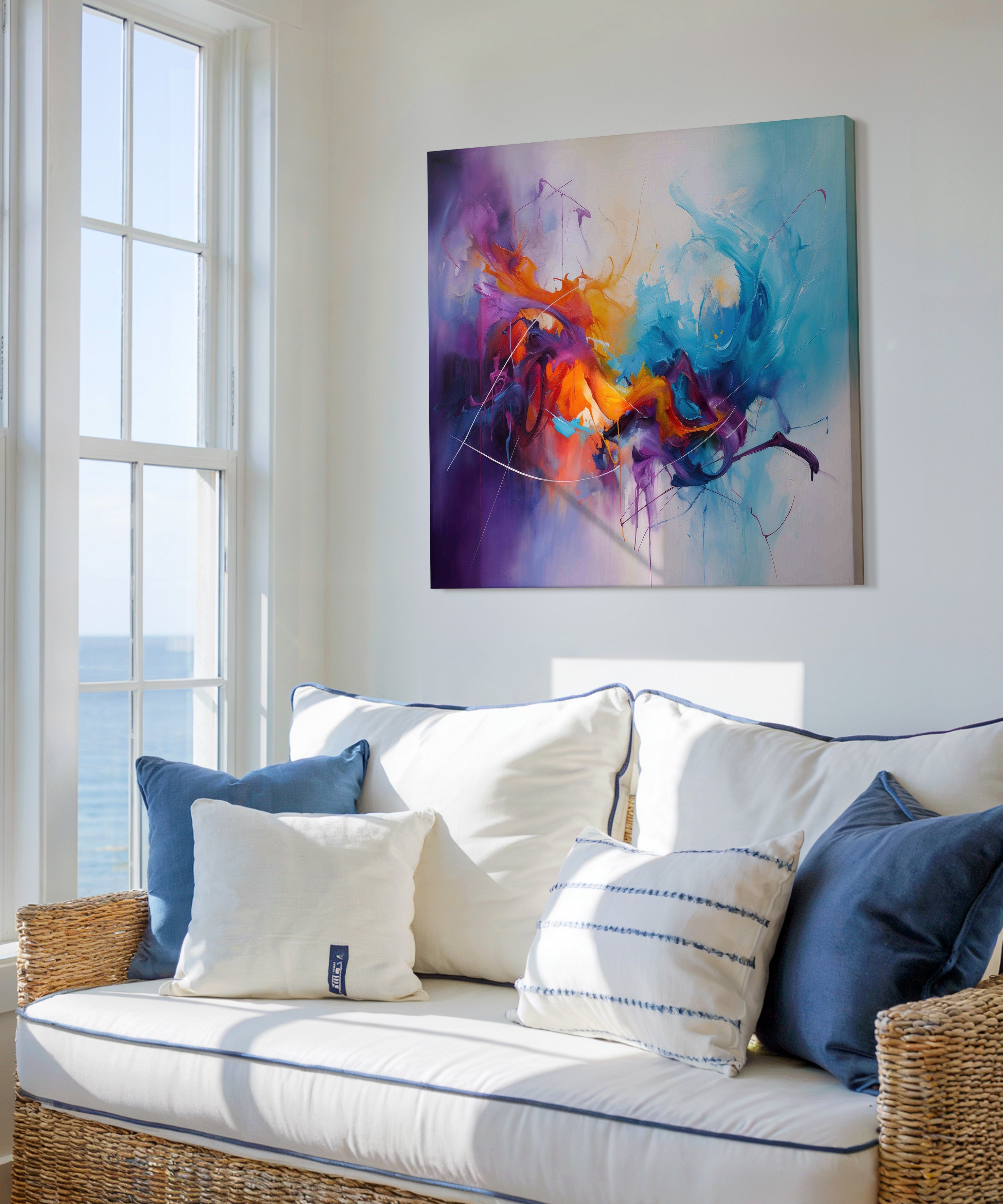 Kromatik Düş | Yağlı Boya Dokulu Canvas Baskı