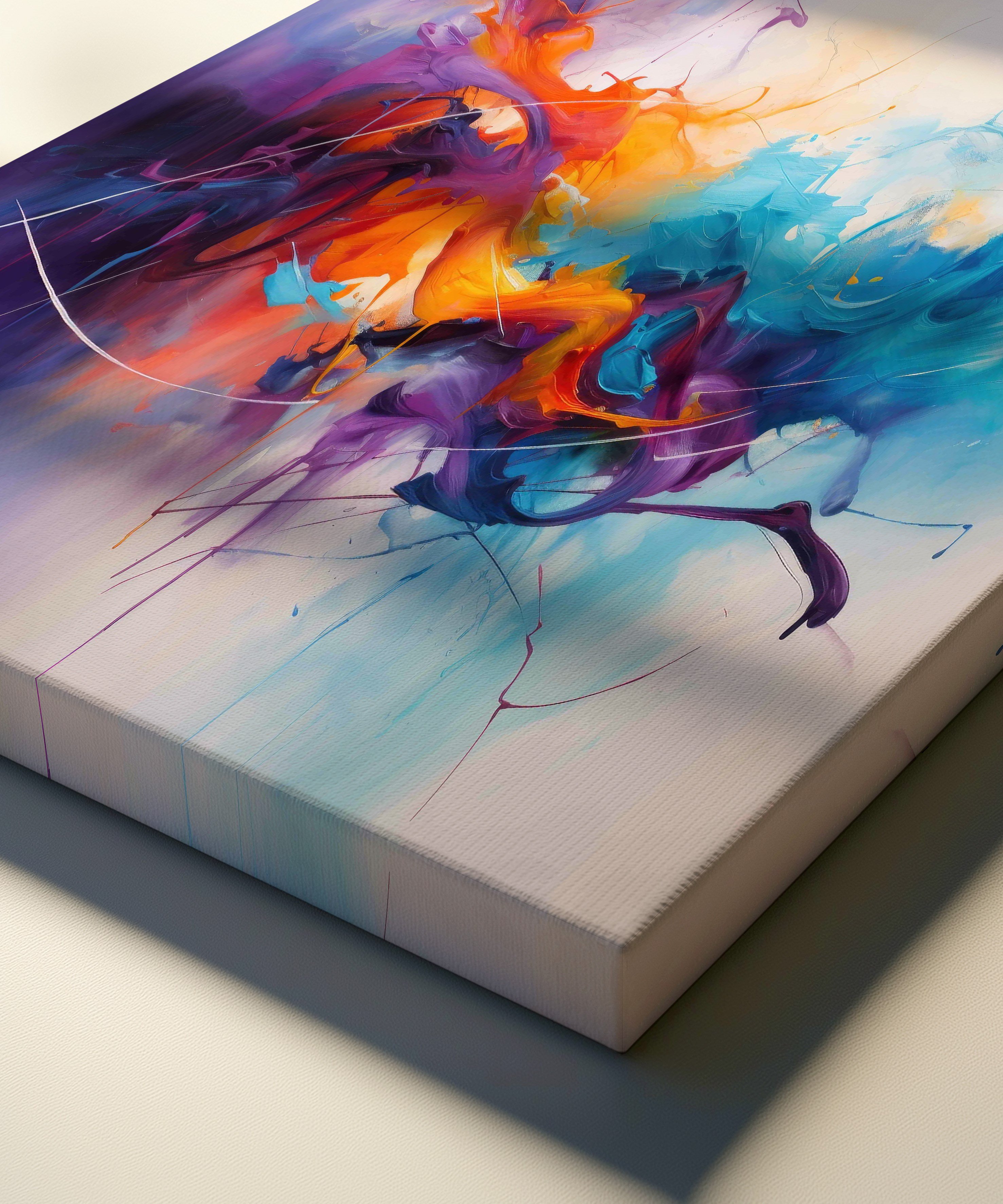 Kromatik Düş | Yağlı Boya Dokulu Canvas Baskı