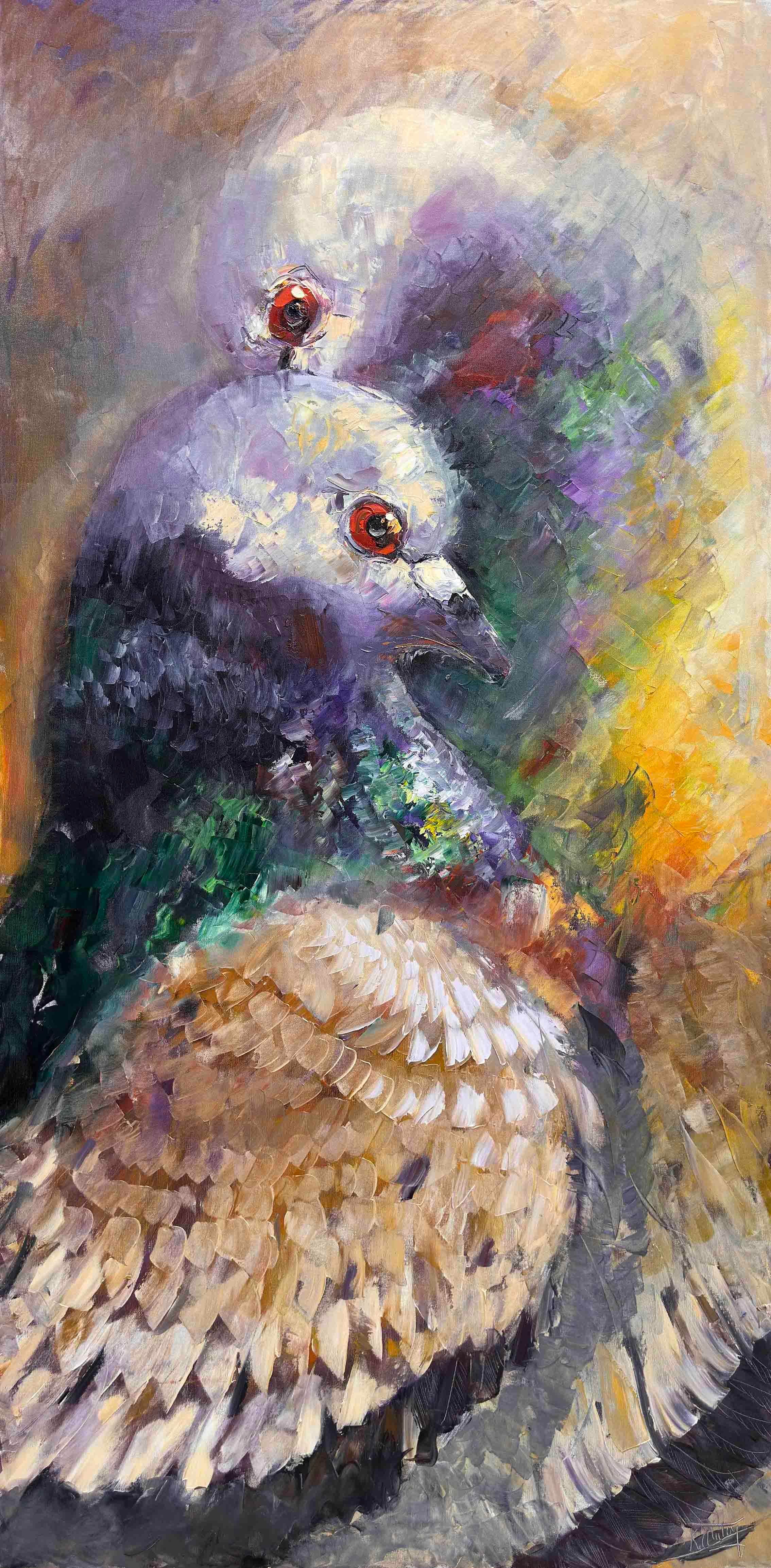 Kuş Sarmalı | Yağlı Boya Tablo