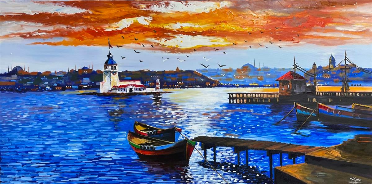 Manzara yağlı boya tablolarkozaart galeri | El yapımı orjinal yağlı boya tablo satış sitesi