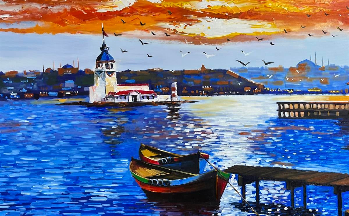 Manzara yağlı boya tablolarkozaart galeri | El yapımı orjinal yağlı boya tablo satış sitesi