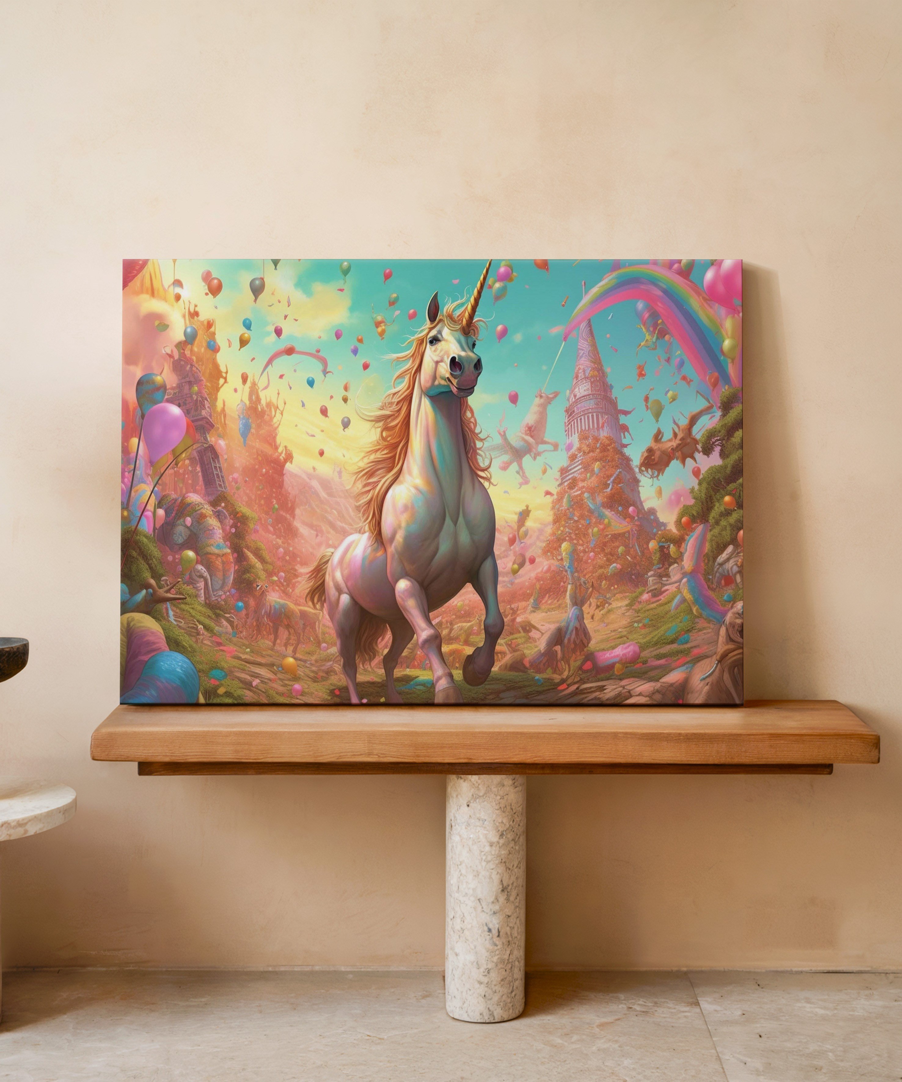 Masallar Karnavalı | Yağlı Boya Dokulu Canvas Baskı