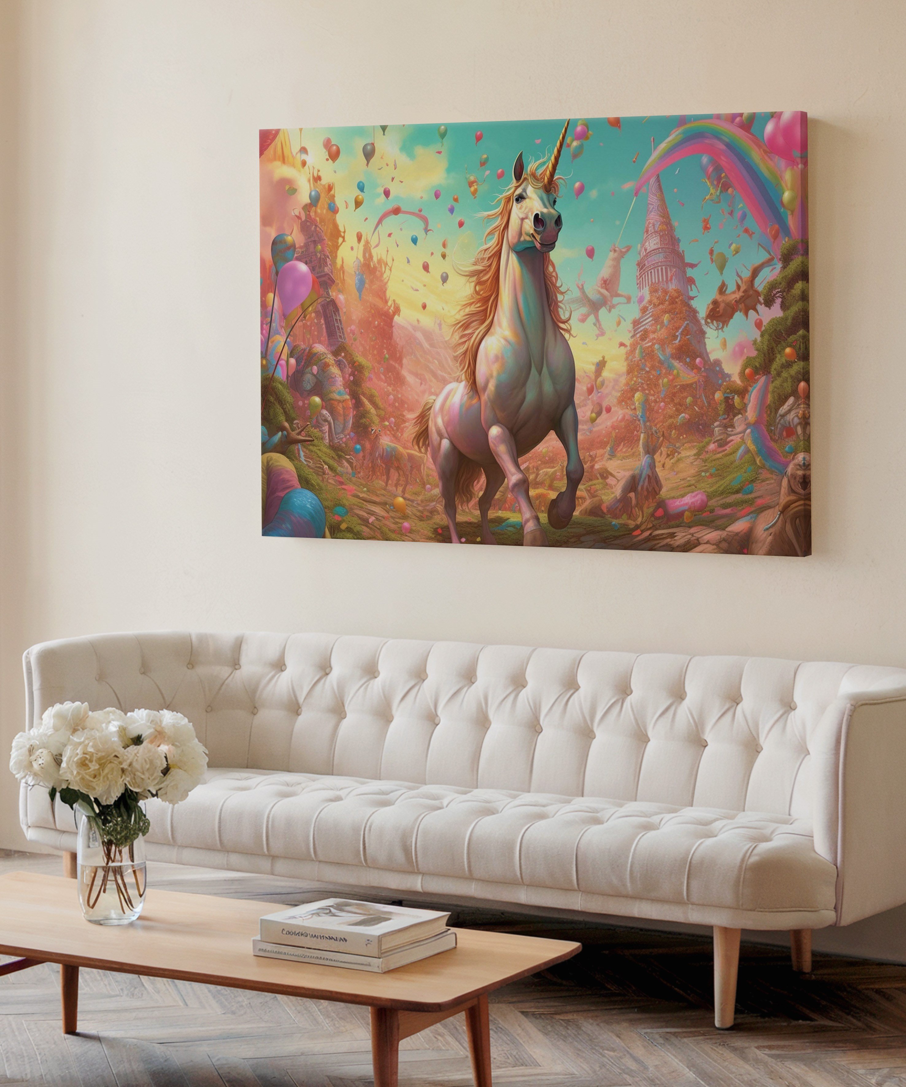 Masallar Karnavalı | Yağlı Boya Dokulu Canvas Baskı