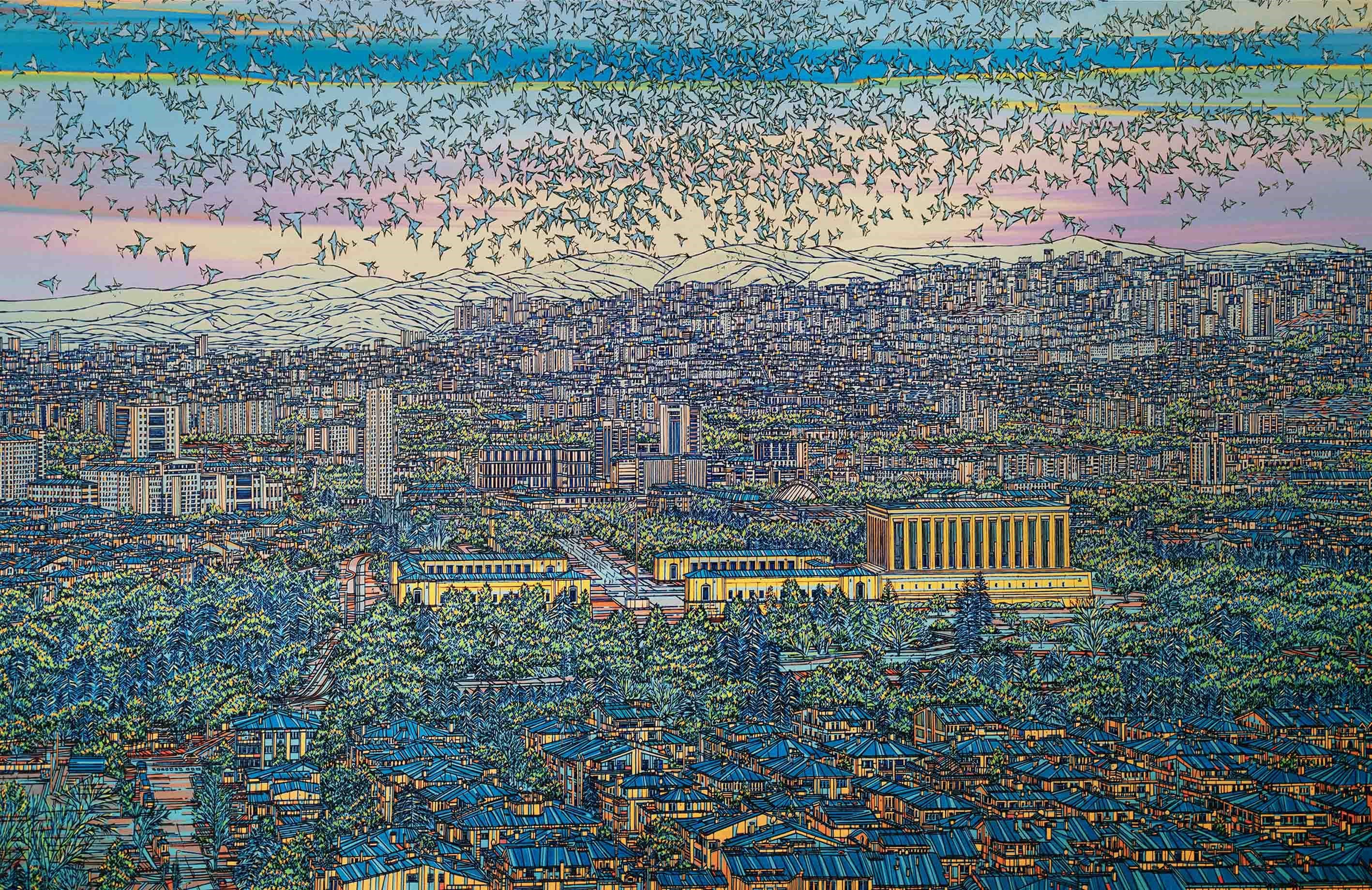 Mavi Ankara 5/100  | DEVRİM ERBİL GICLÉE  BASKI