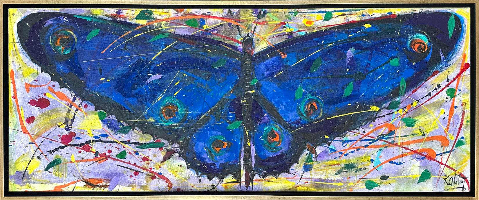 Mavi Kelebek | Yağlı Boya Tablo