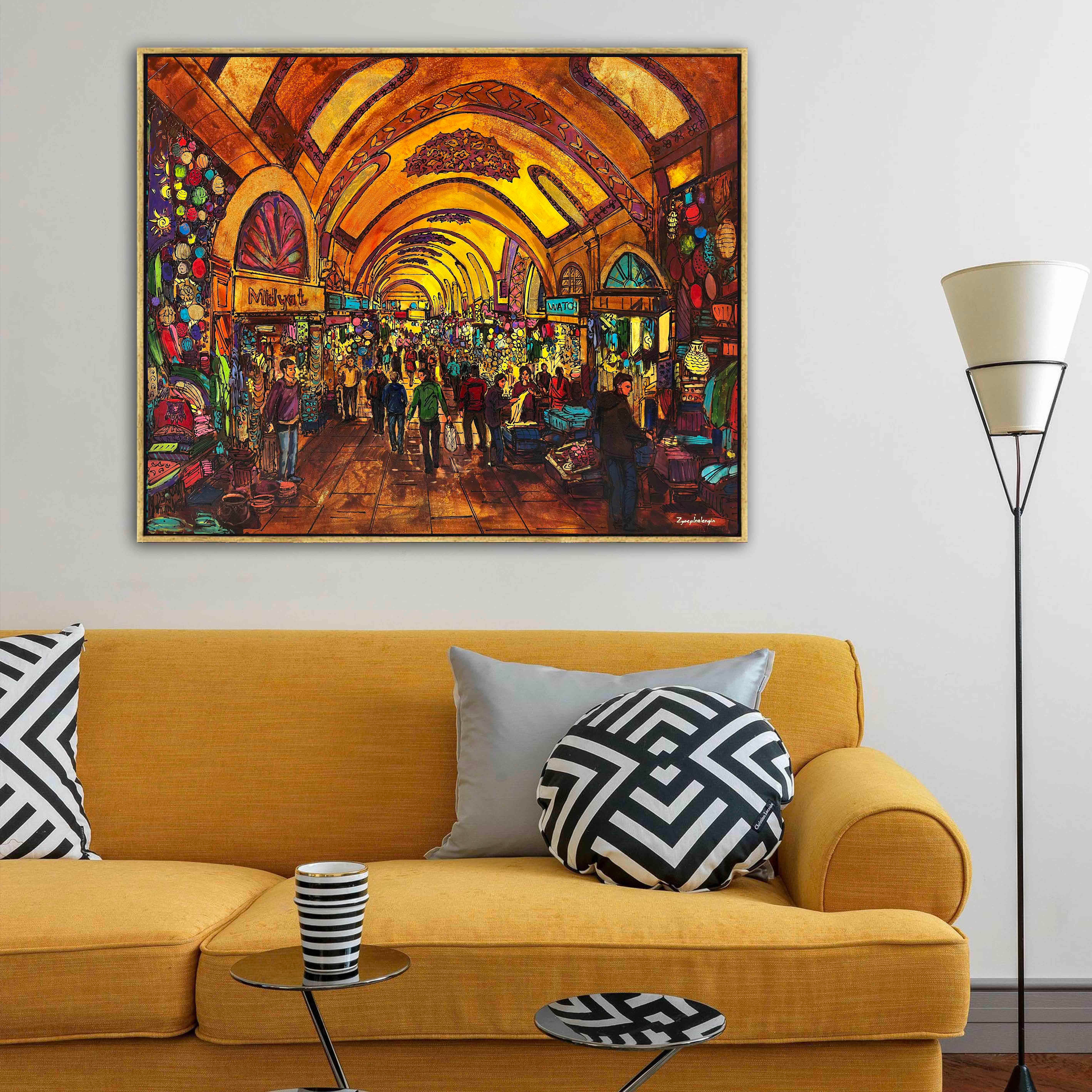 Midyat Tarihi Han Çarşısı | Yağlı Boya Tablo