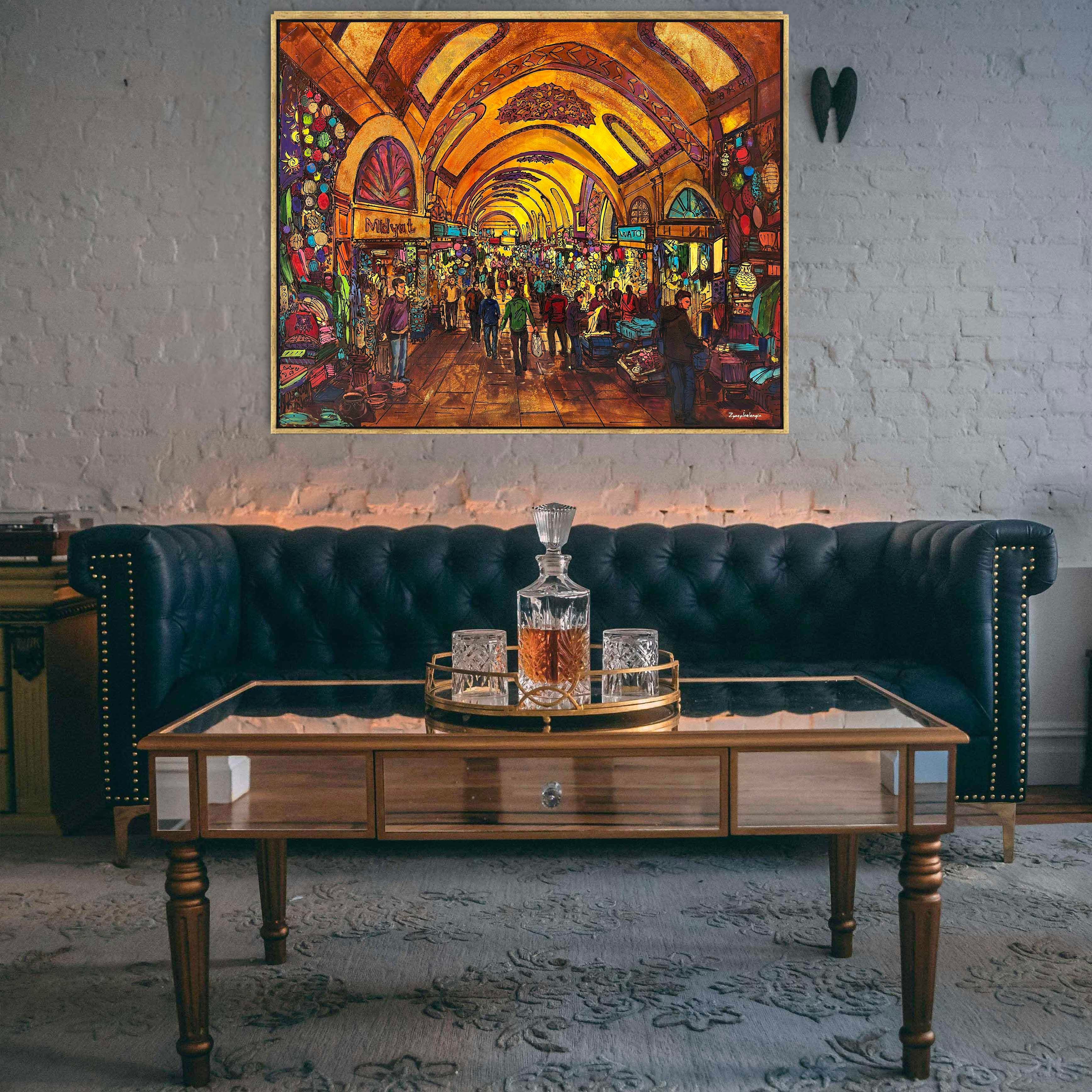 Midyat Tarihi Han Çarşısı | Yağlı Boya Tablo
