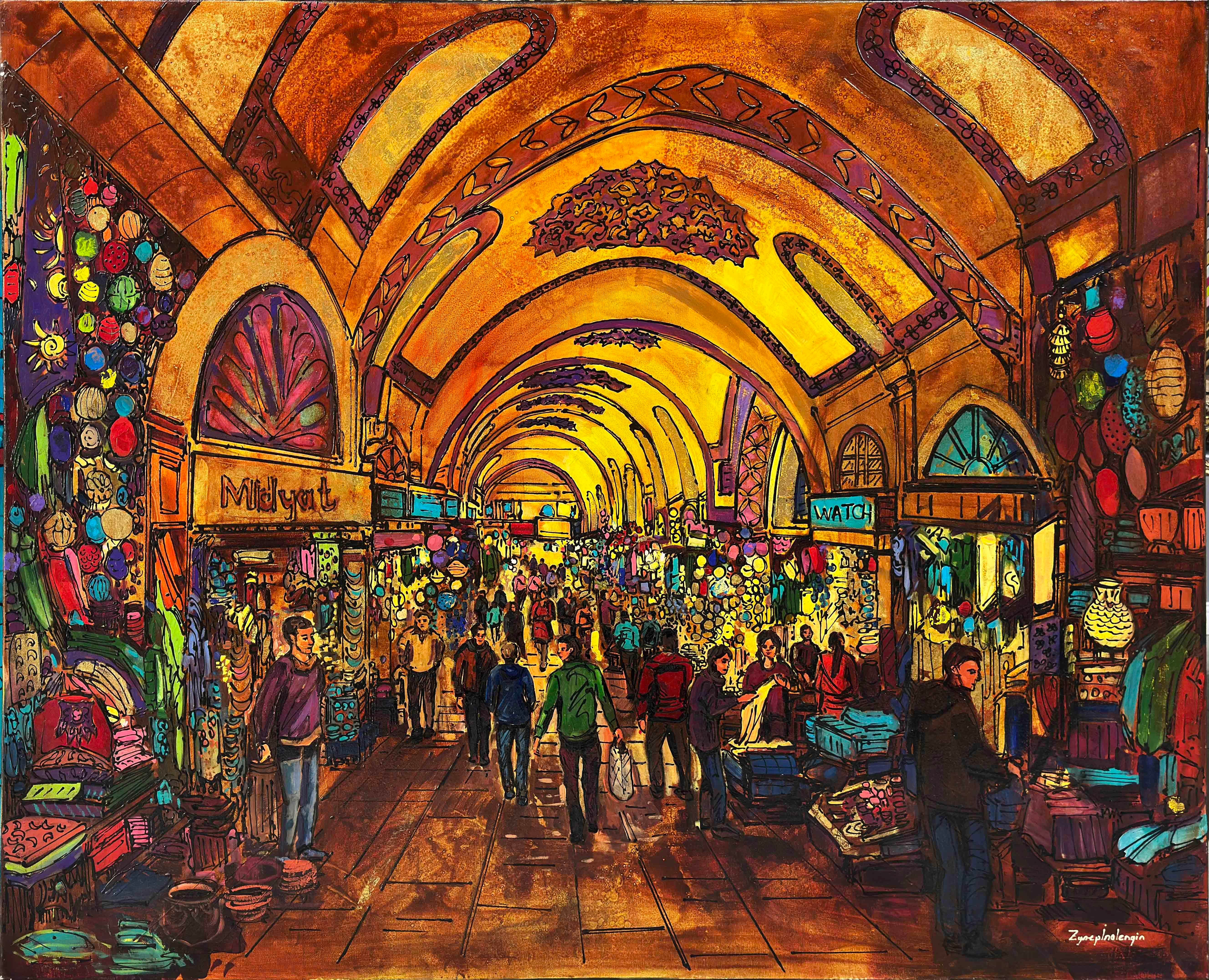 Midyat Tarihi Han Çarşısı | Yağlı Boya Tablo