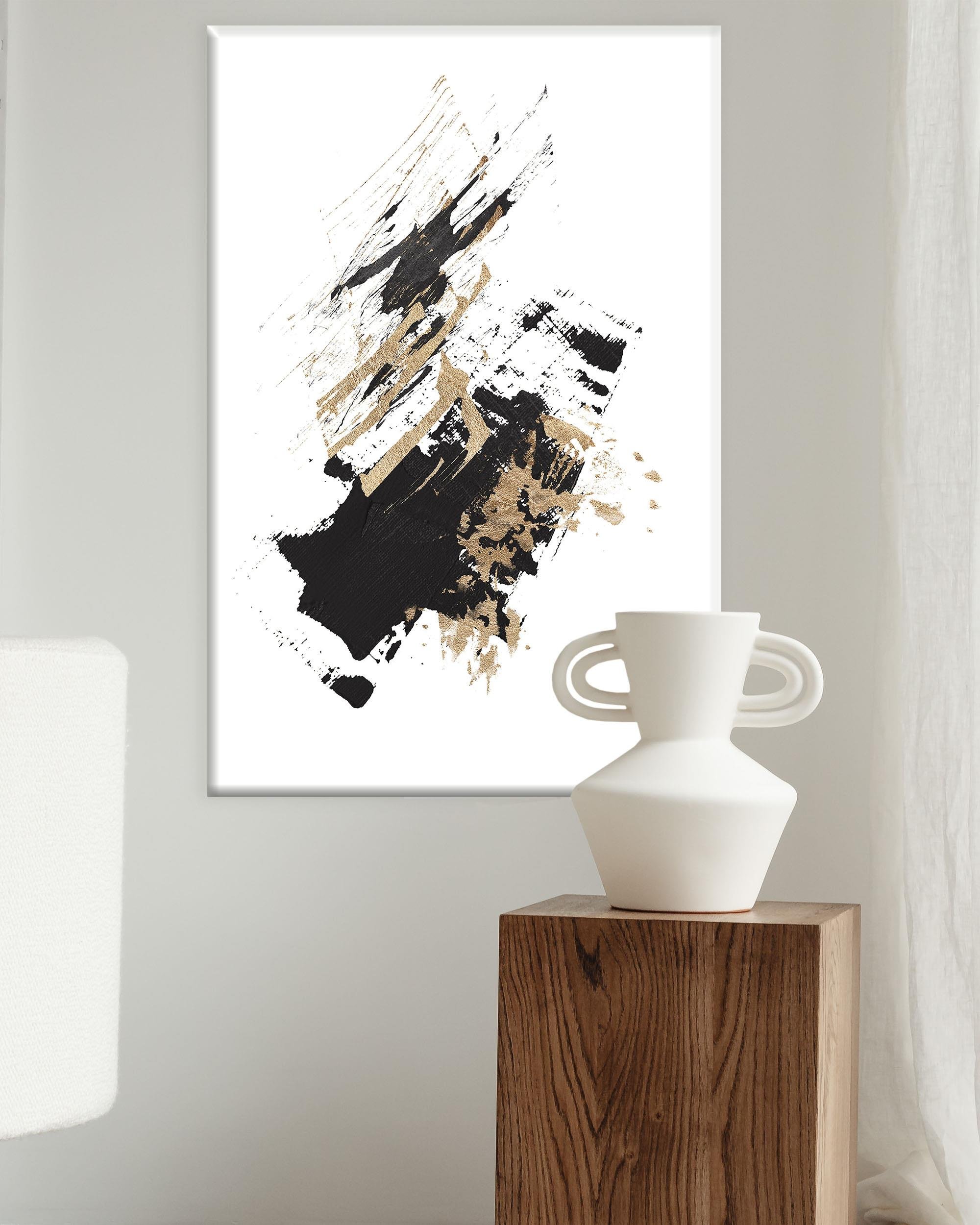 Minimal Soyut 1 | Yağlıboya dokulu canvas baskı