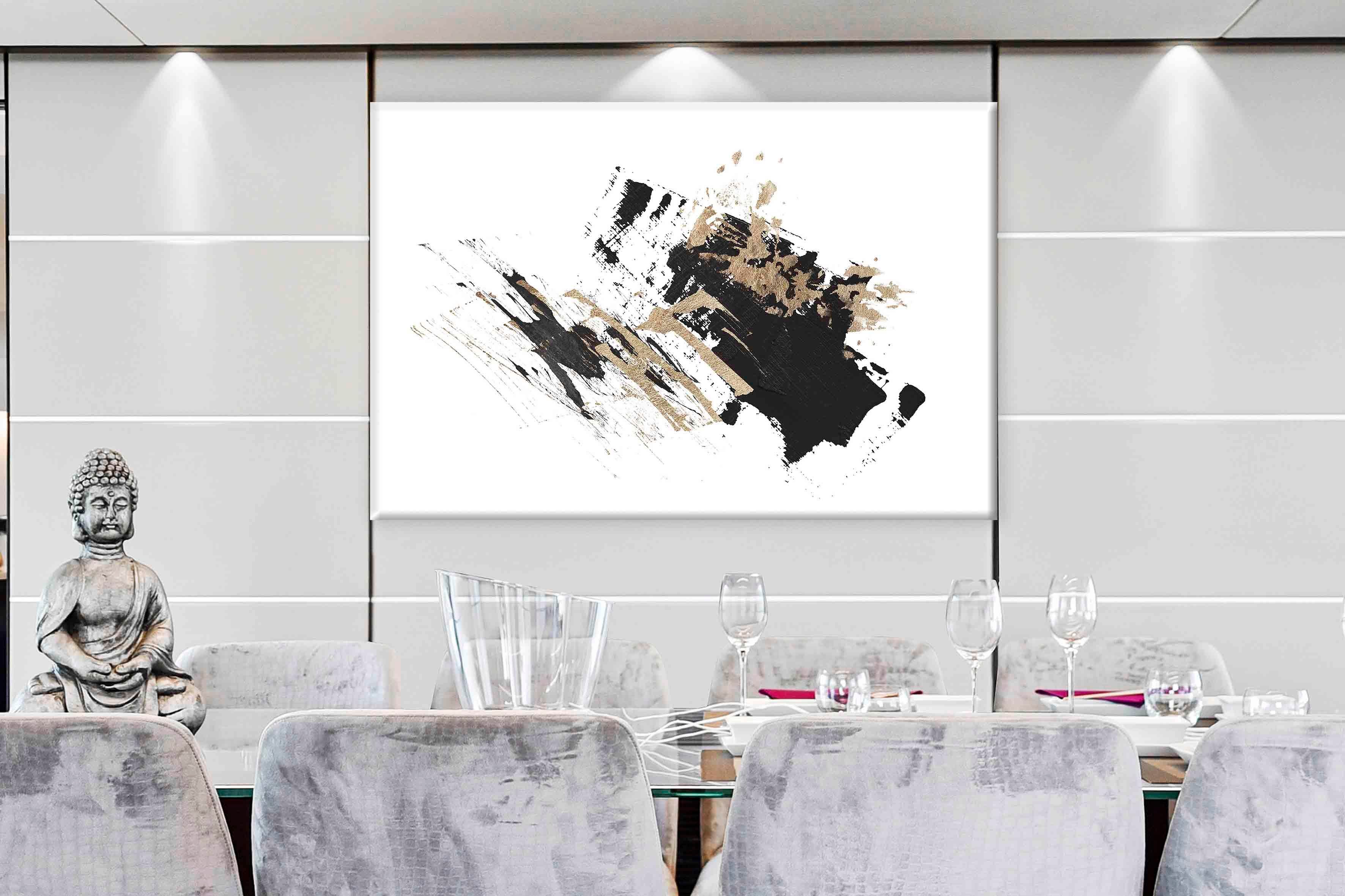 Minimal Soyut 1 | Yağlıboya dokulu canvas baskı