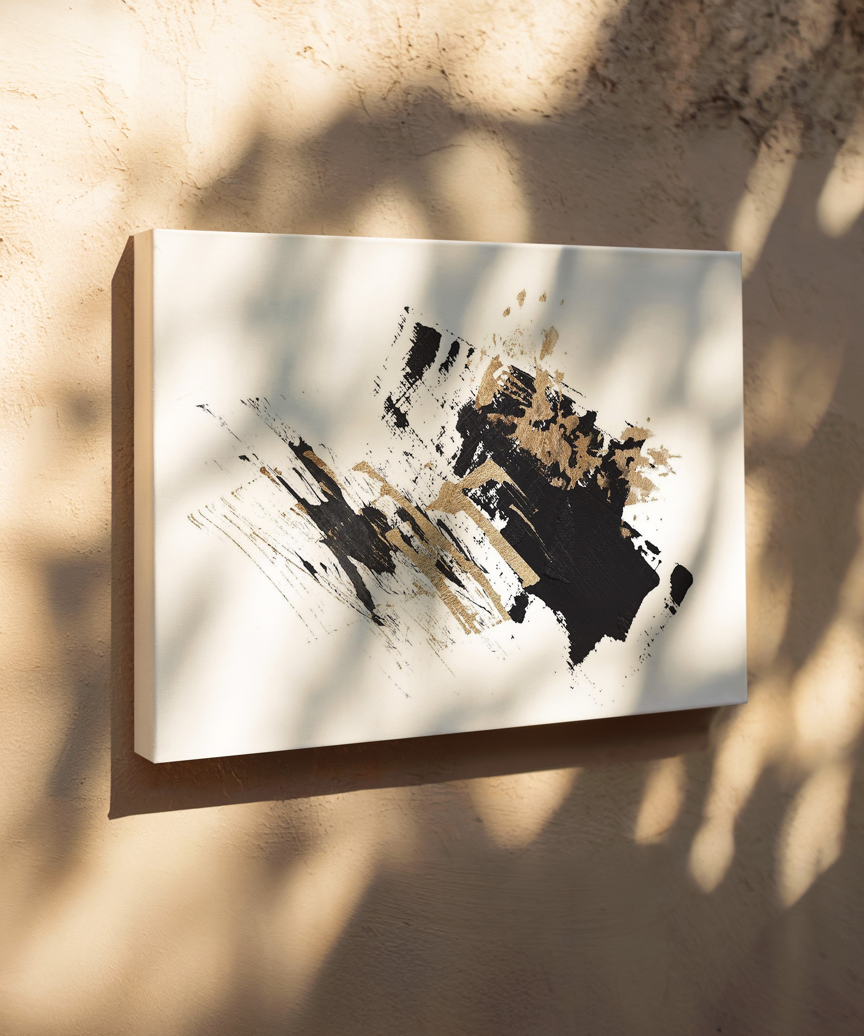 Minimal Soyut 1 | Yağlıboya dokulu canvas baskı