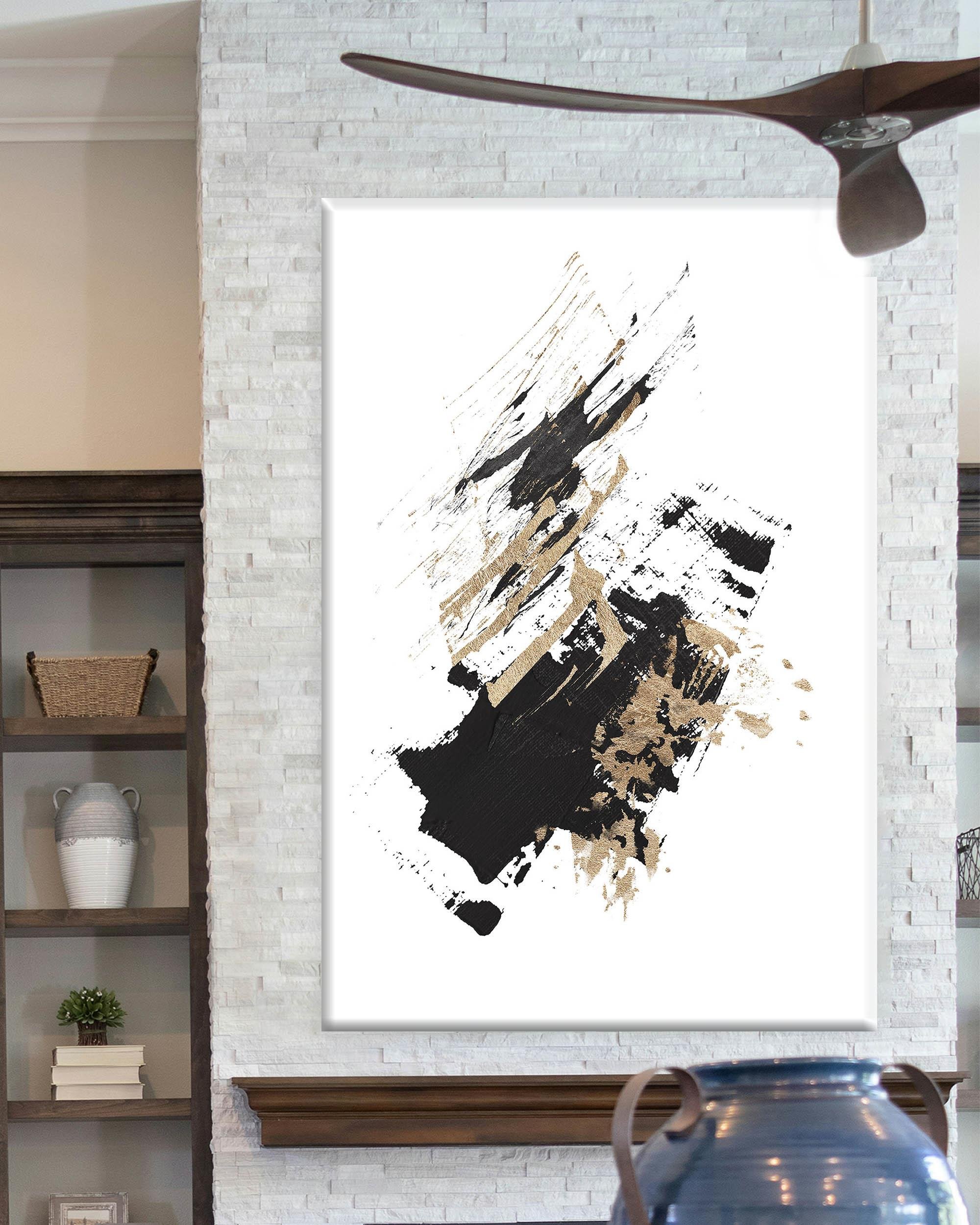 Minimal Soyut 1 | Yağlıboya dokulu canvas baskı