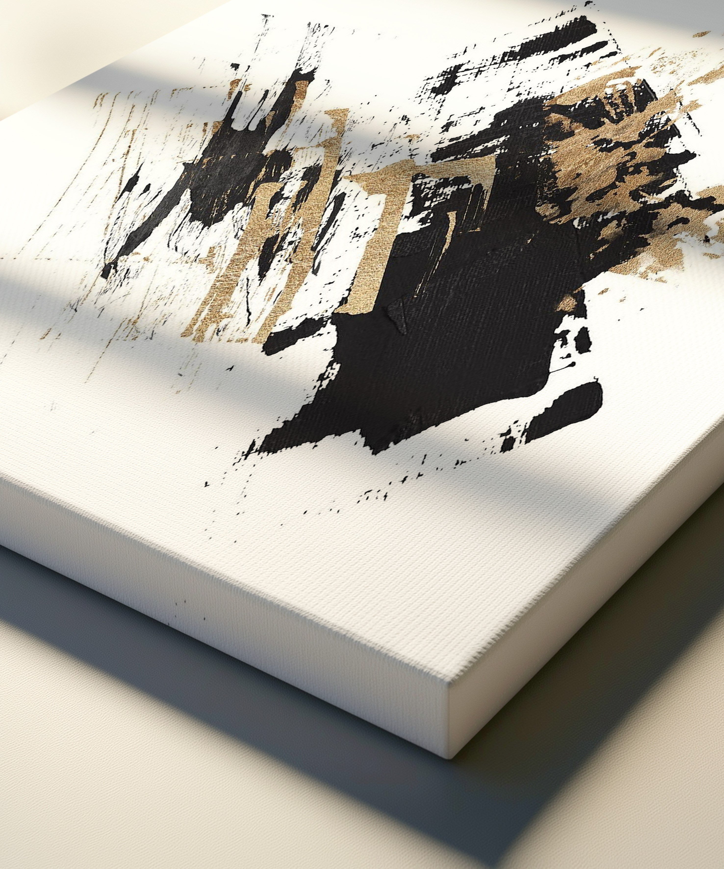 Minimal Soyut 1 | Yağlıboya dokulu canvas baskı