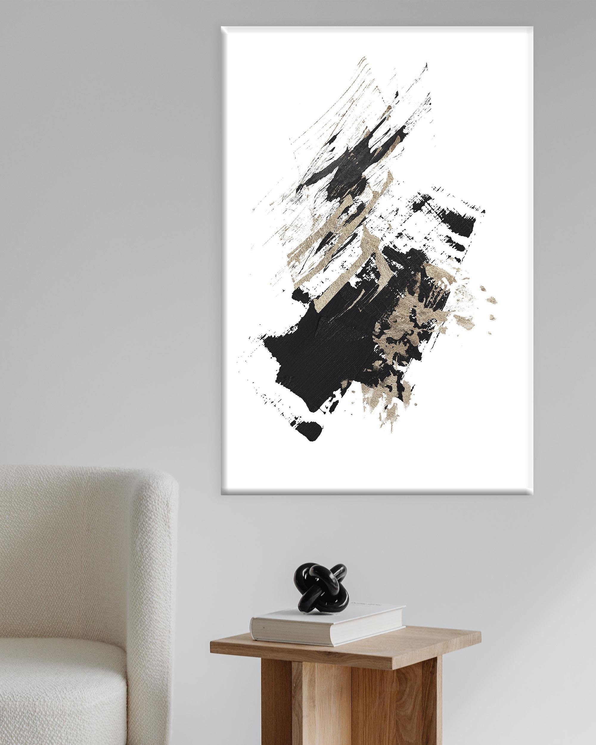 Minimal Soyut 1 | Yağlıboya dokulu canvas baskı