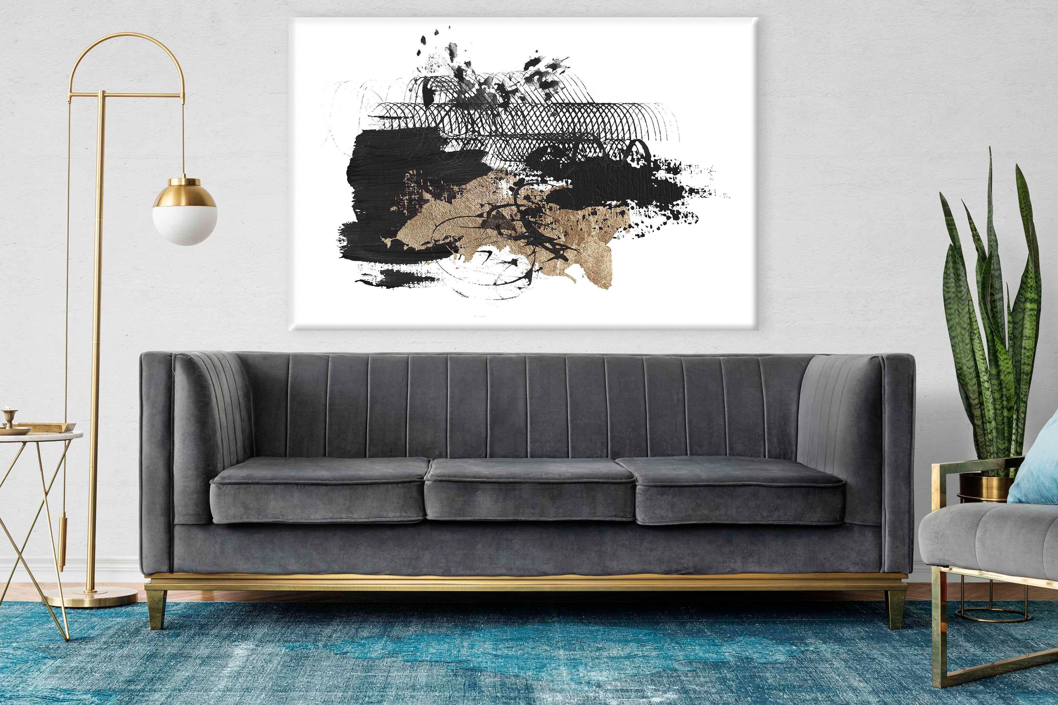 Minimal Soyut 2 | Yağlıboya dokulu canvas baskı