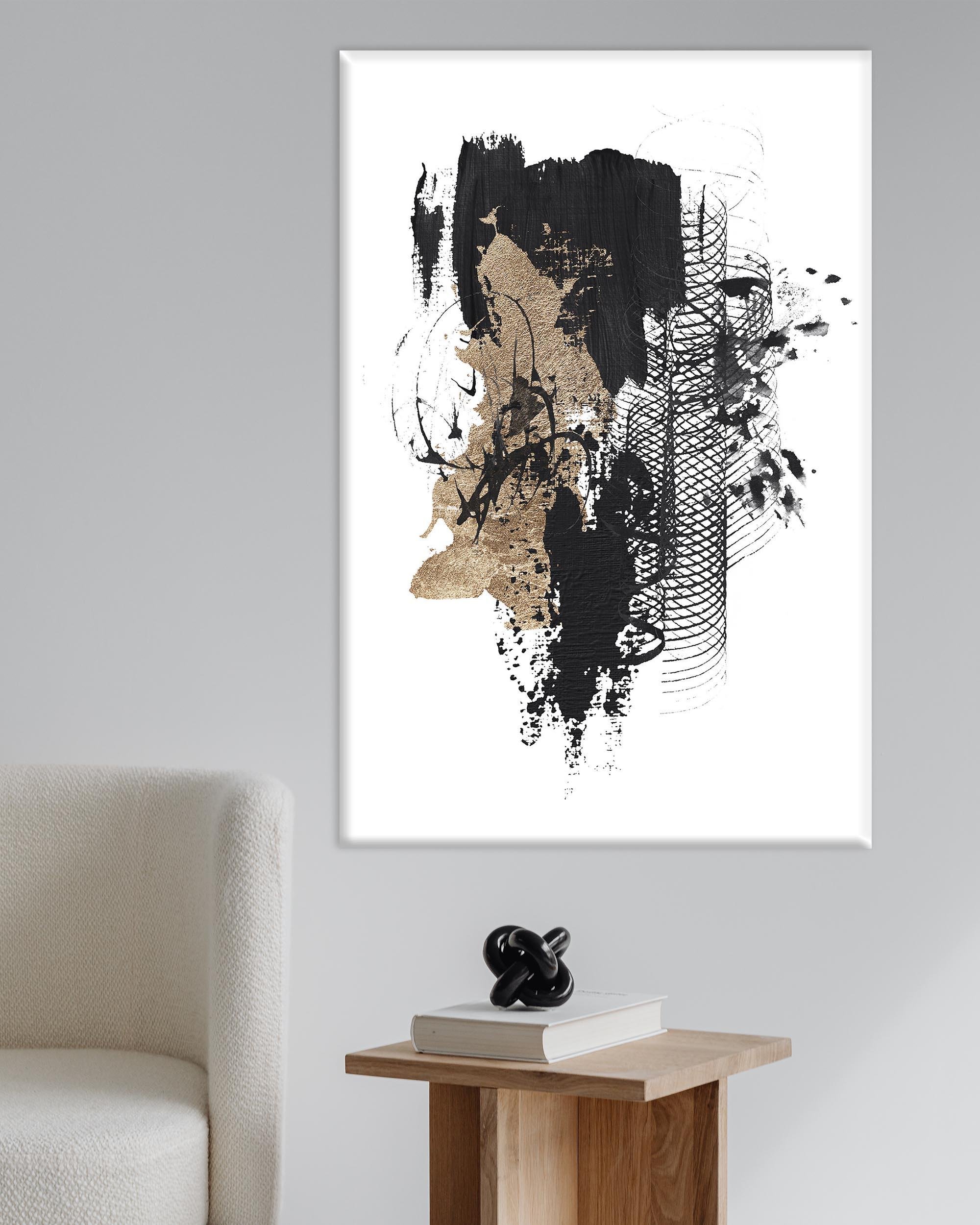 Minimal Soyut 2 | Yağlıboya dokulu canvas baskı