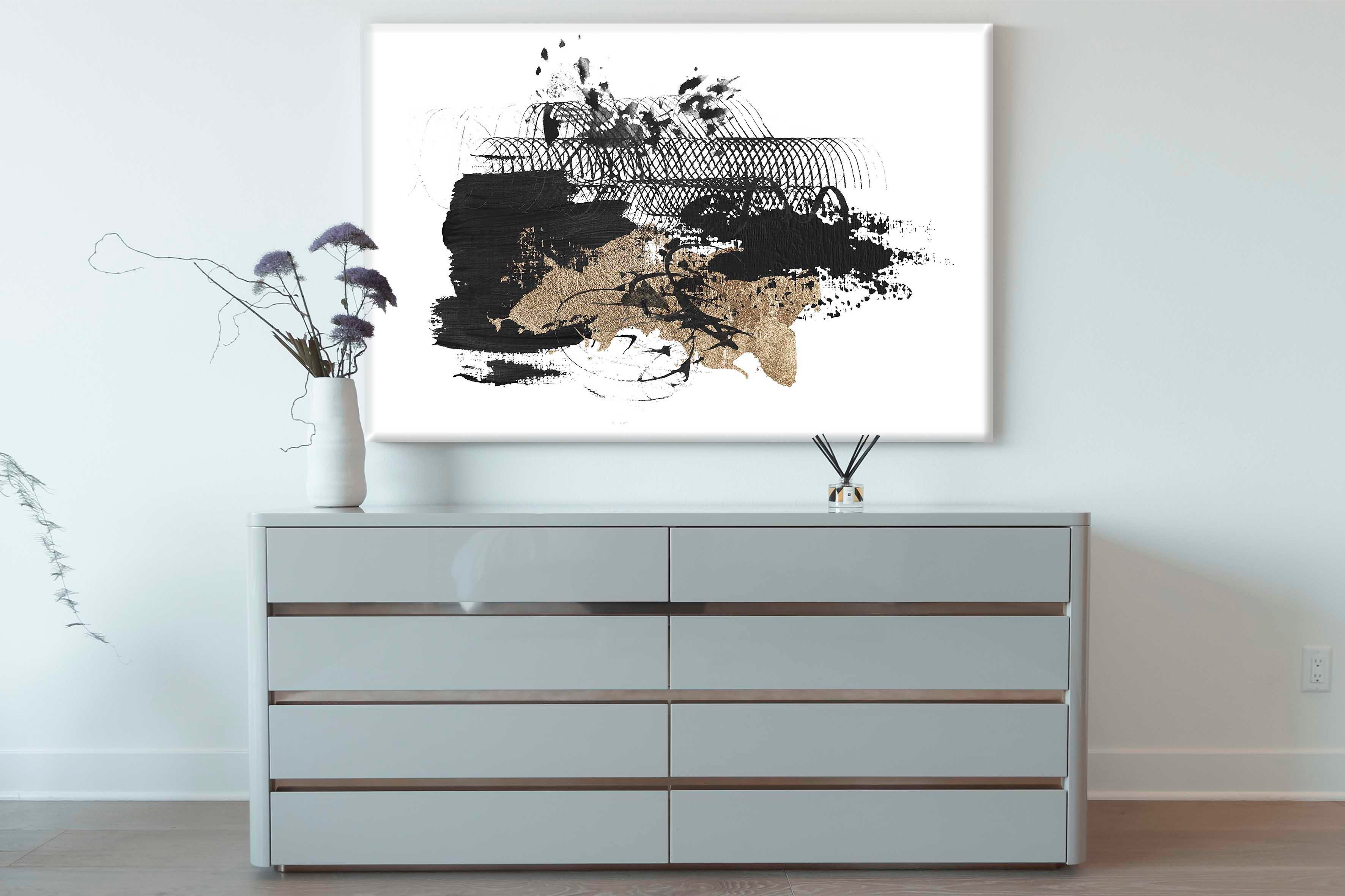 Minimal Soyut 2 | Yağlıboya dokulu canvas baskı