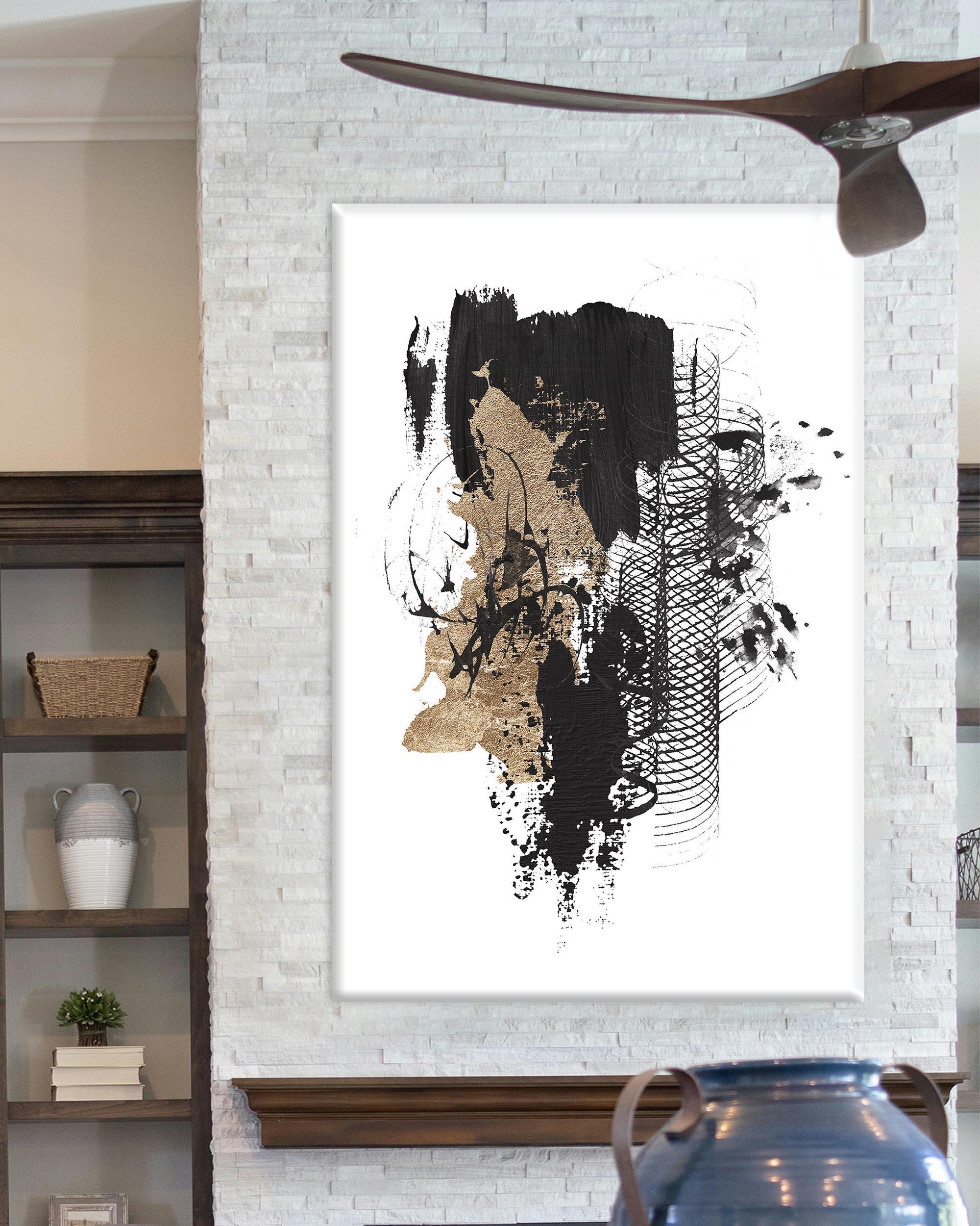 Minimal Soyut 2 | Yağlıboya dokulu canvas baskı