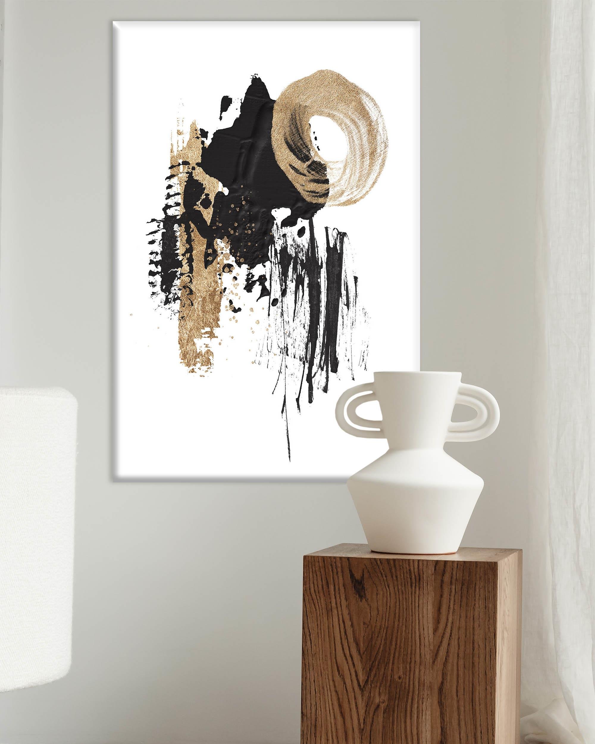 Minimal Soyut 3 | Yağlıboya dokulu canvas baskı