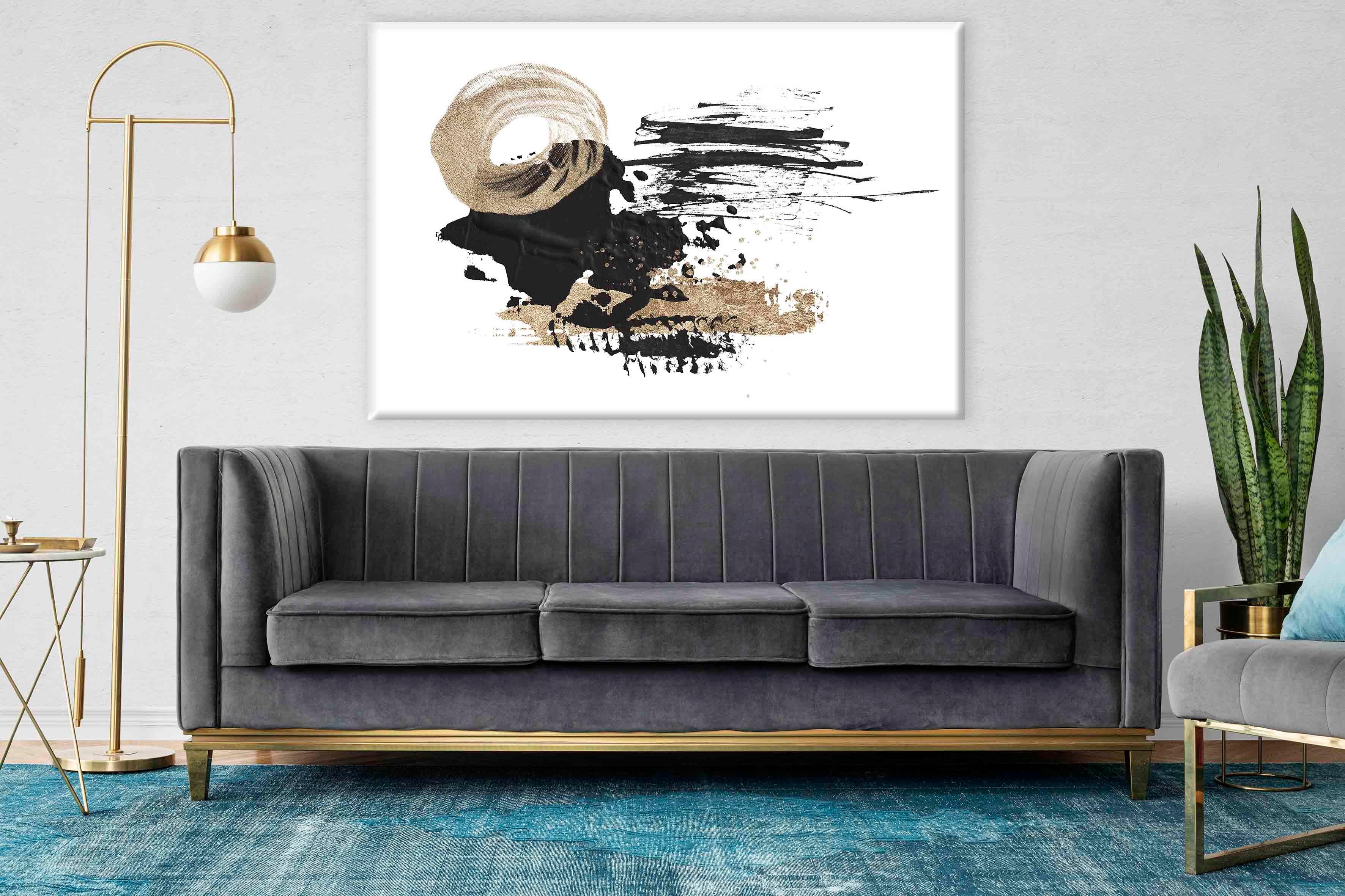 Minimal Soyut 3 | Yağlıboya dokulu canvas baskı