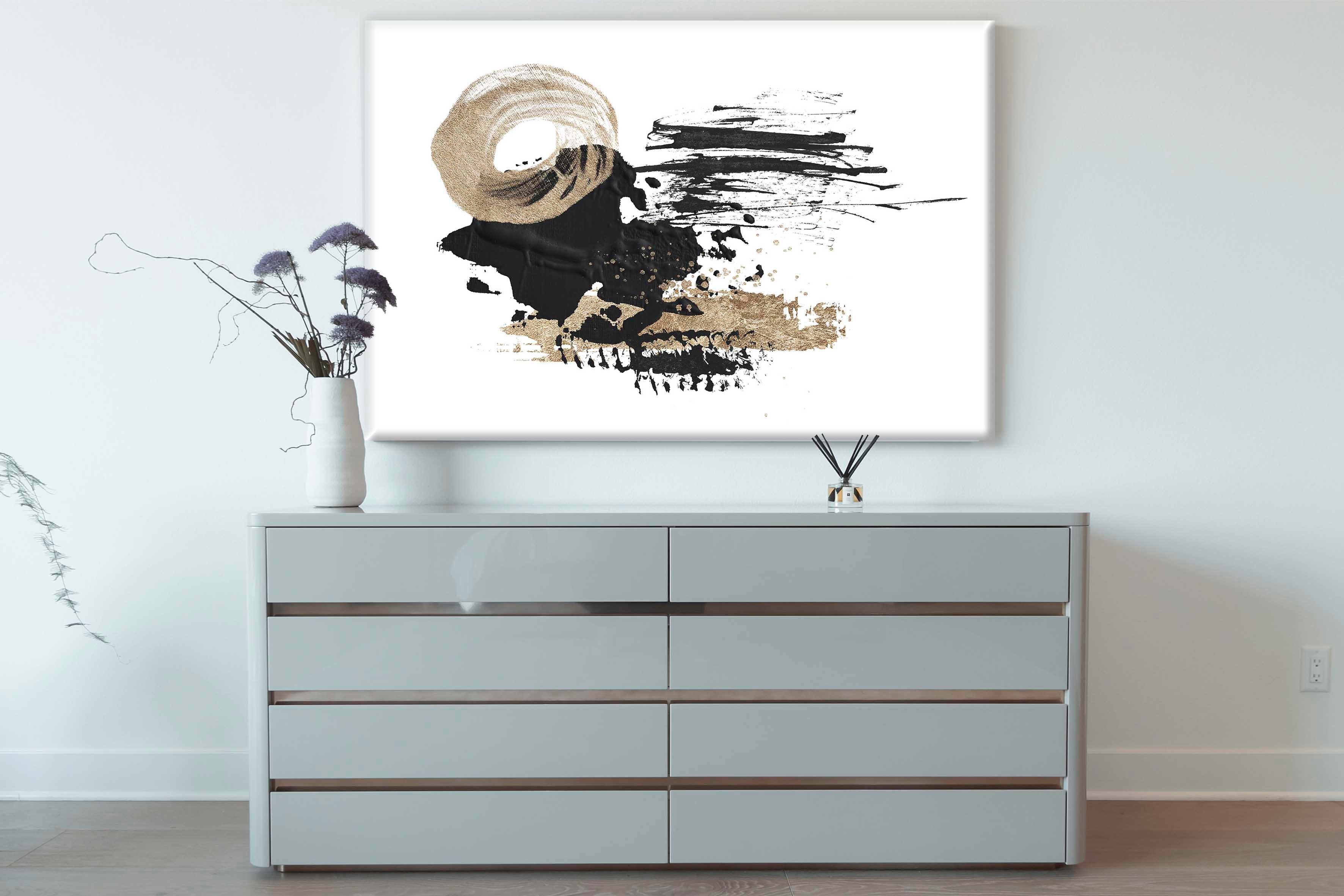 Minimal Soyut 3 | Yağlıboya dokulu canvas baskı