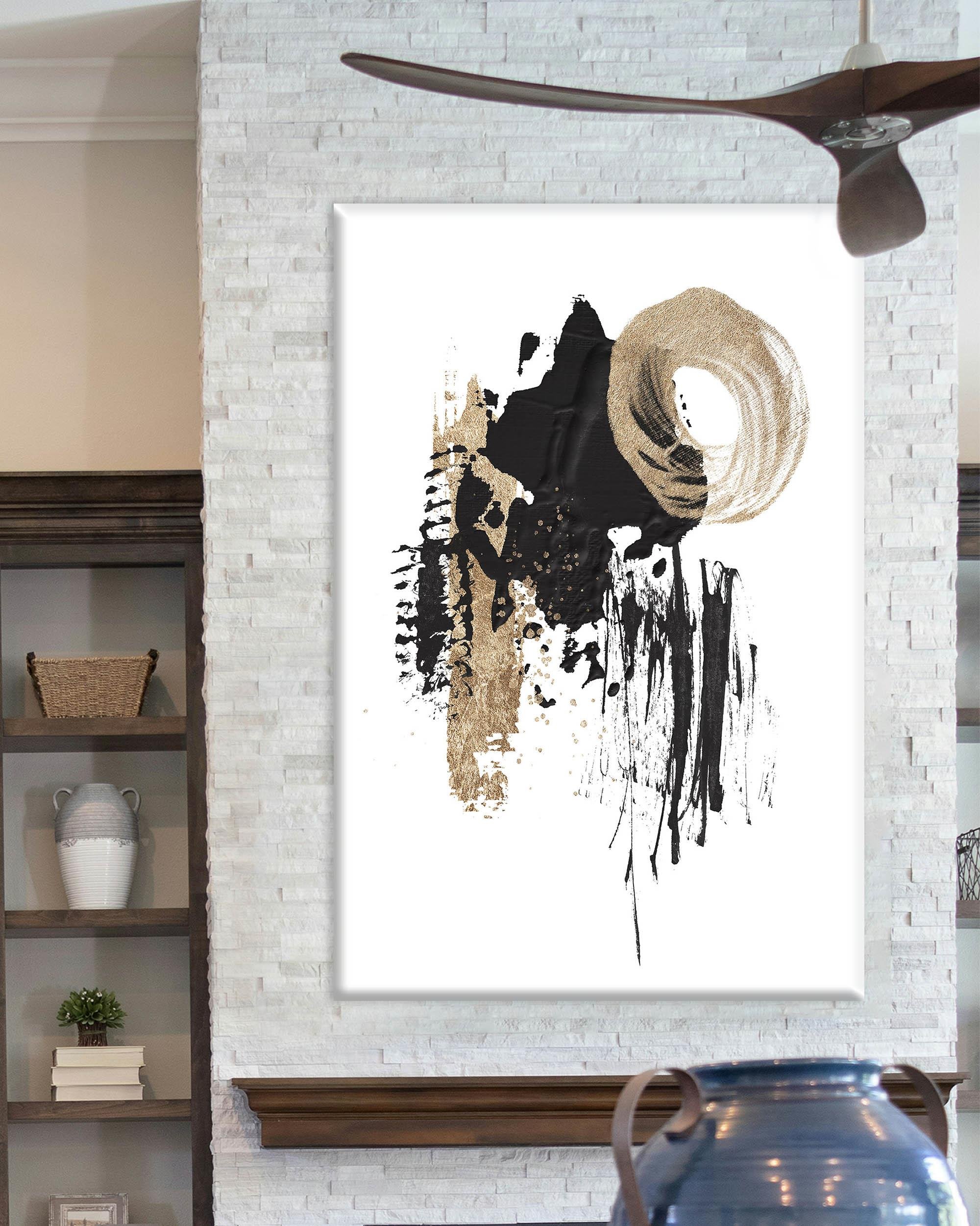 Minimal Soyut 3 | Yağlıboya dokulu canvas baskı