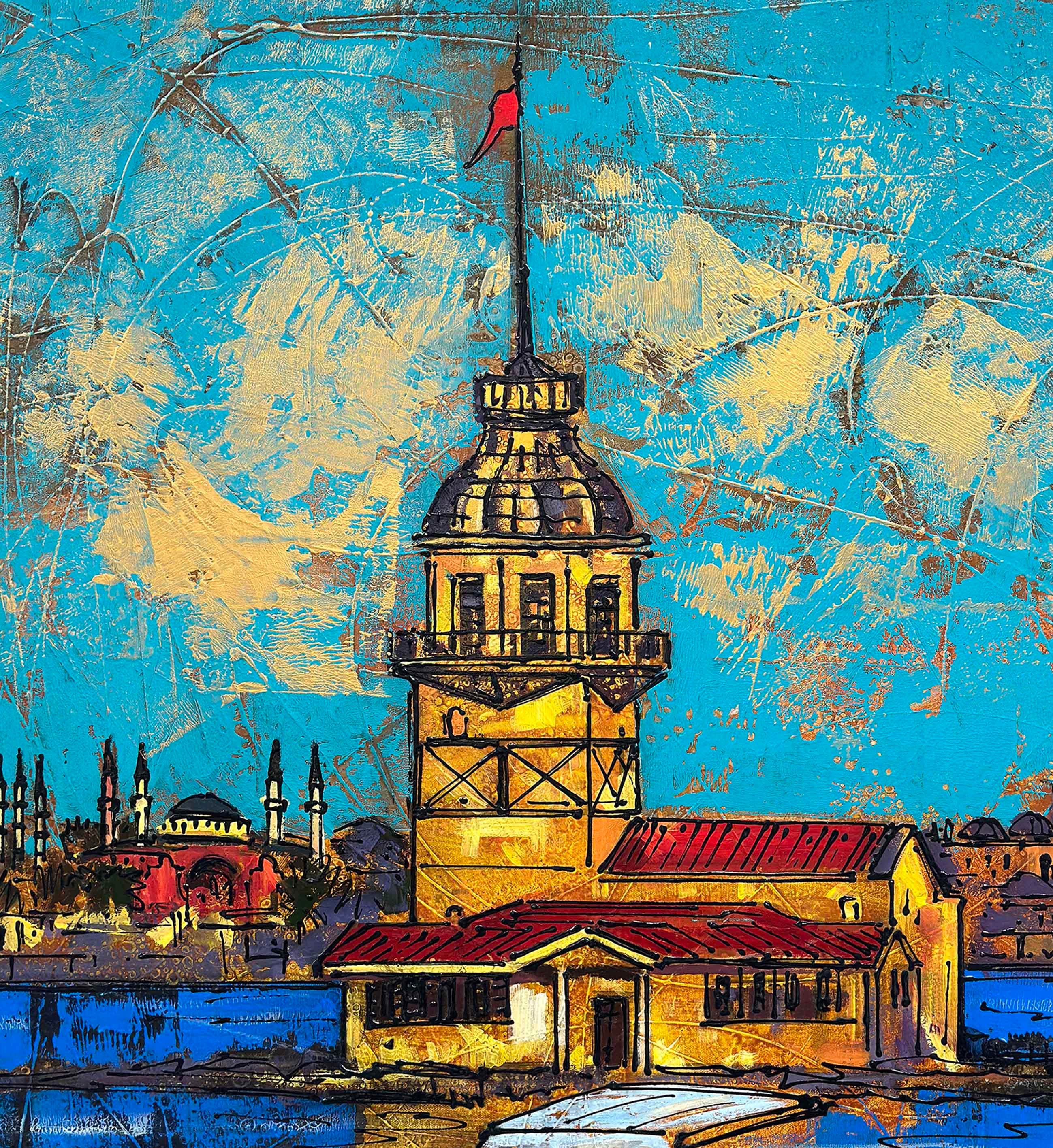 Modern yağlı boya tablolar