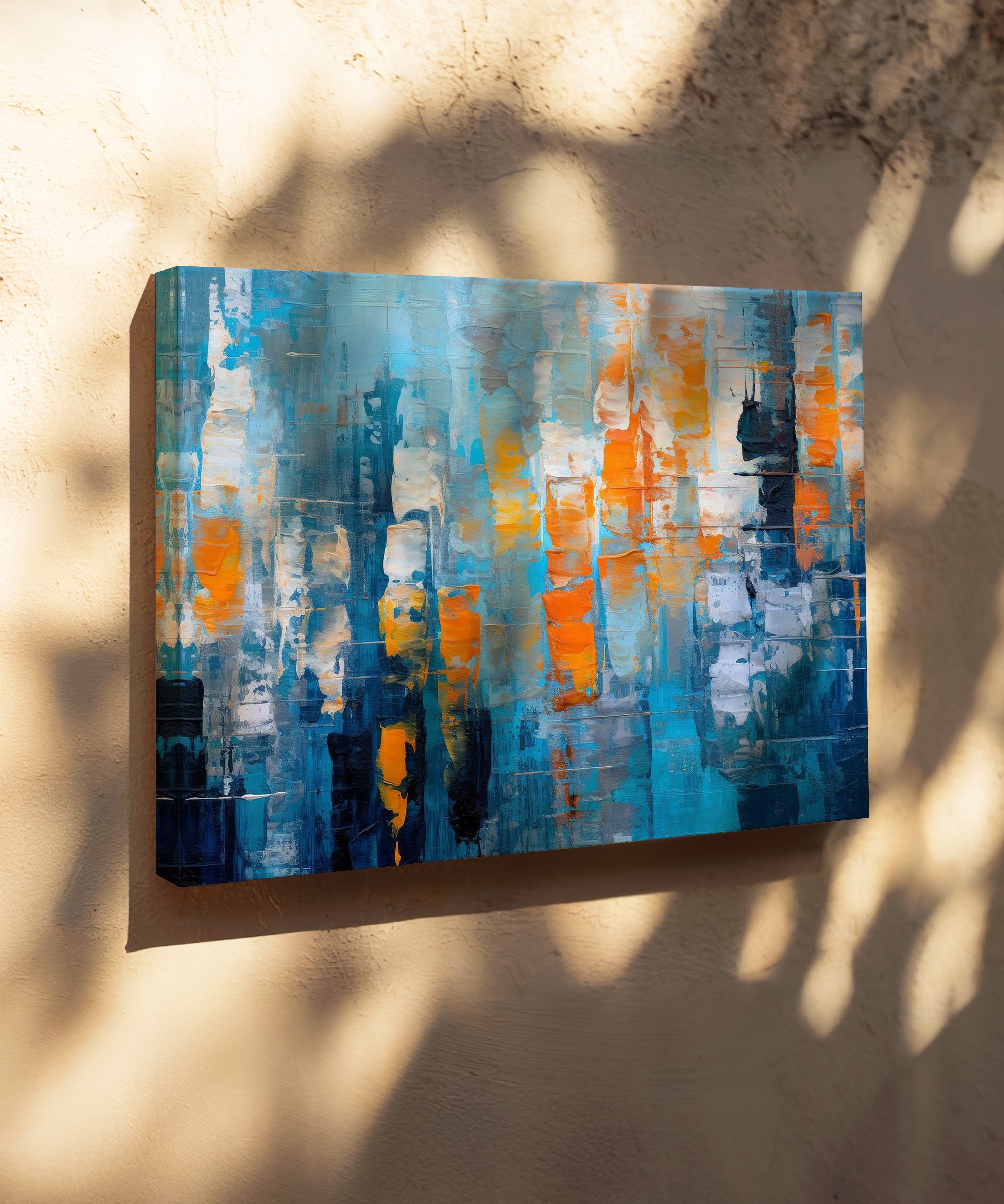 Multi Layered Abstract | Yağlıboya dokulu canvas baskı