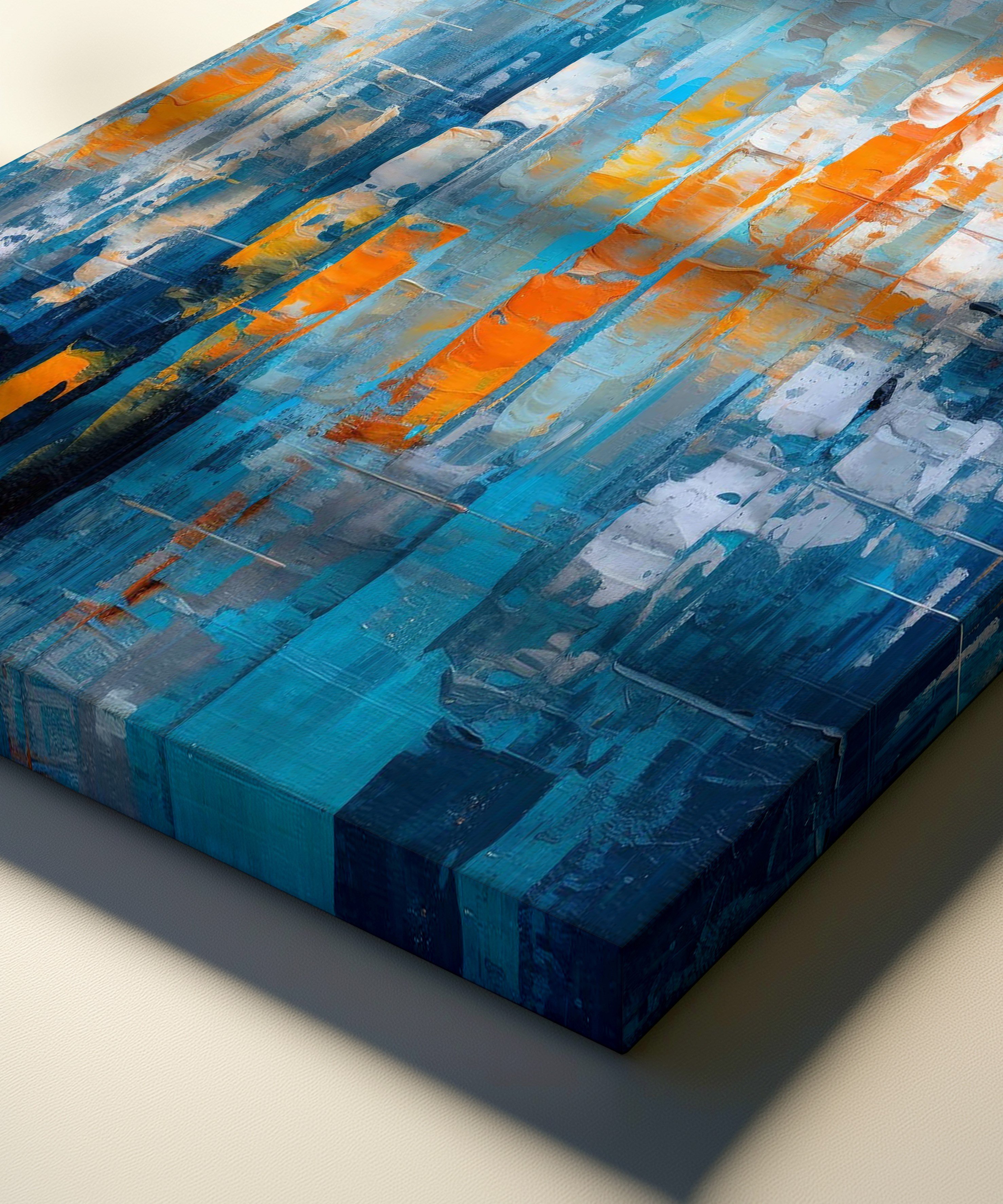 Multi Layered Abstract | Yağlıboya dokulu canvas baskı