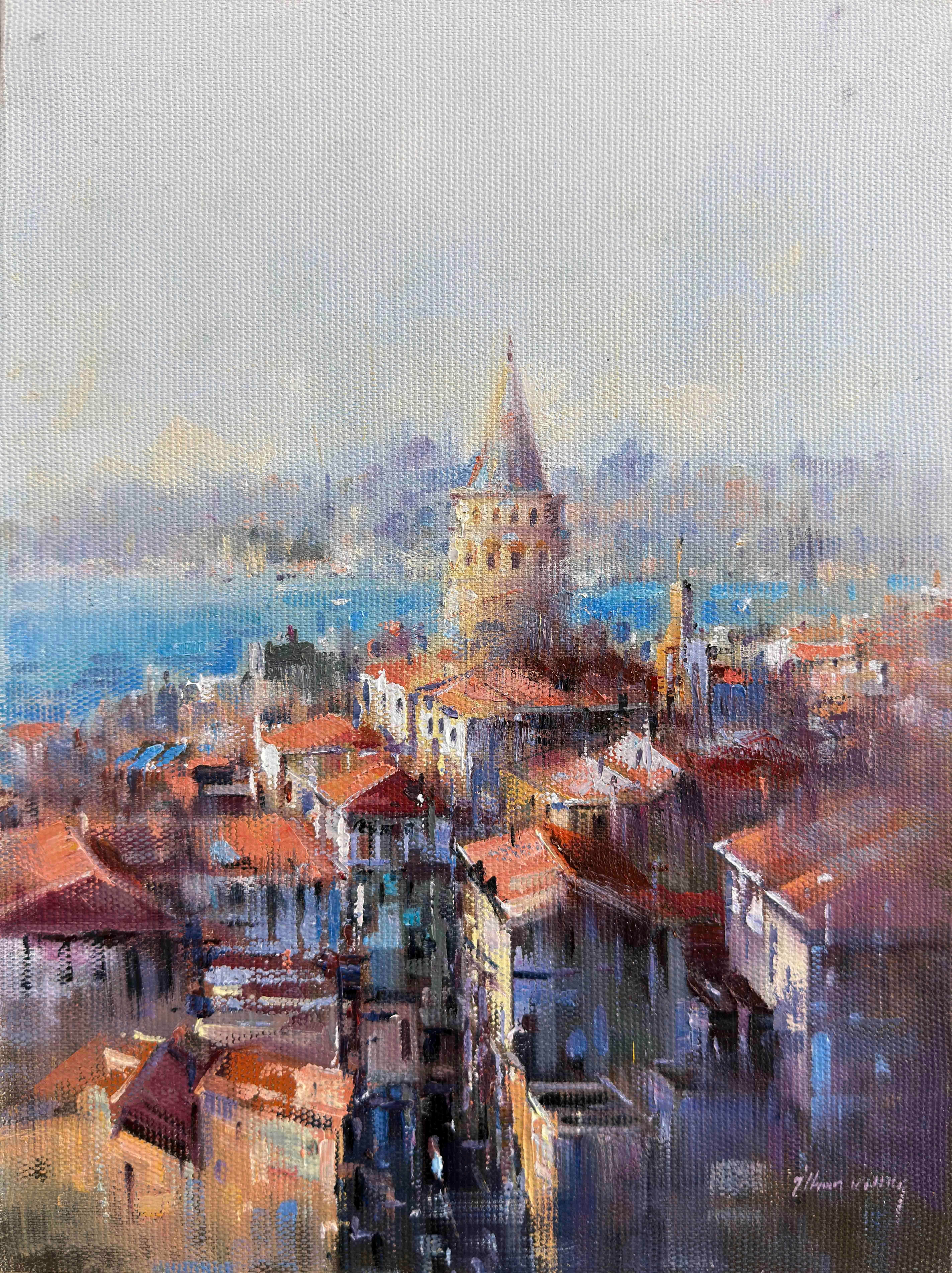 Nefis Galata Kulesi | Yağlı Boya Tablo